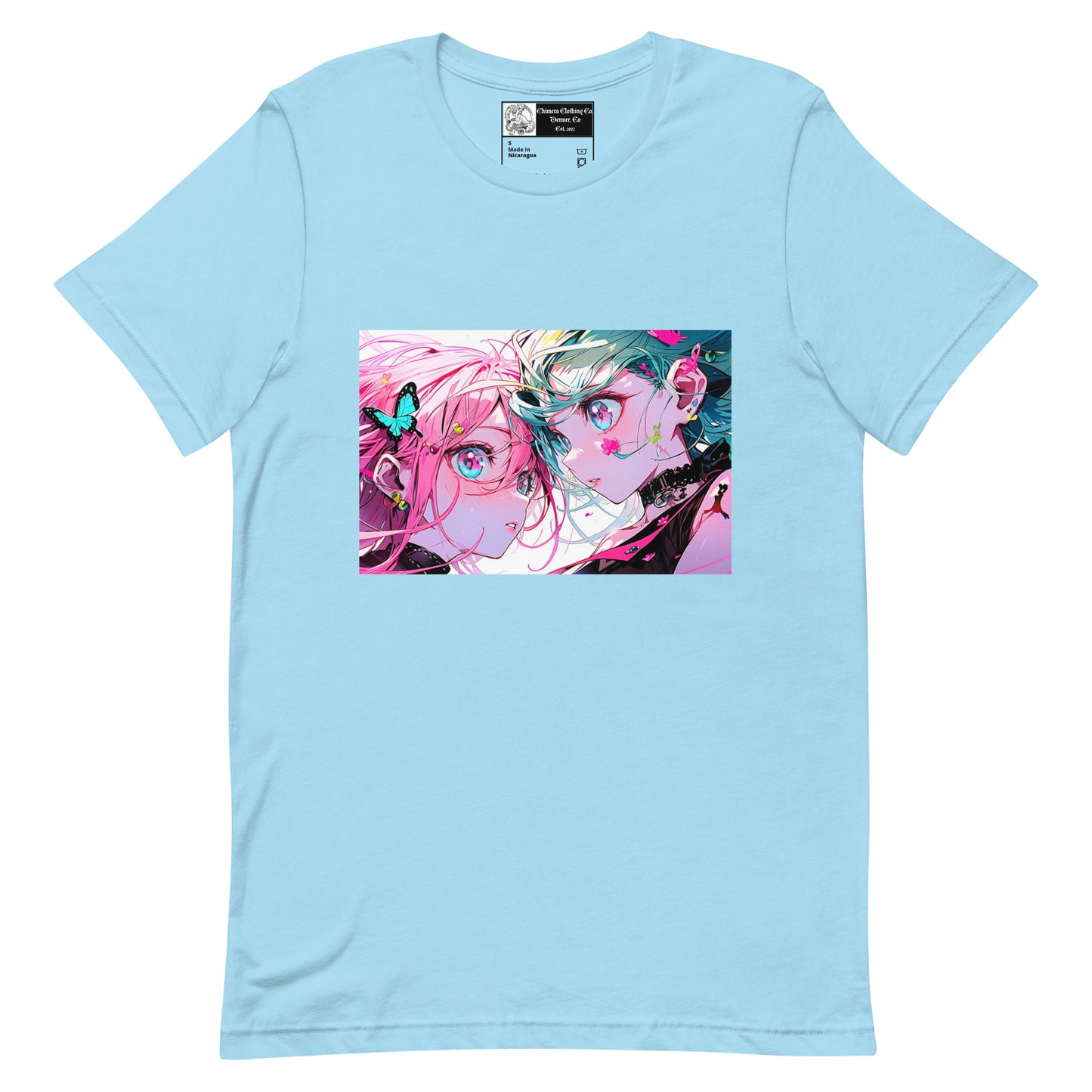 Butterfly Anime Couple #2 Unisex t-shirt