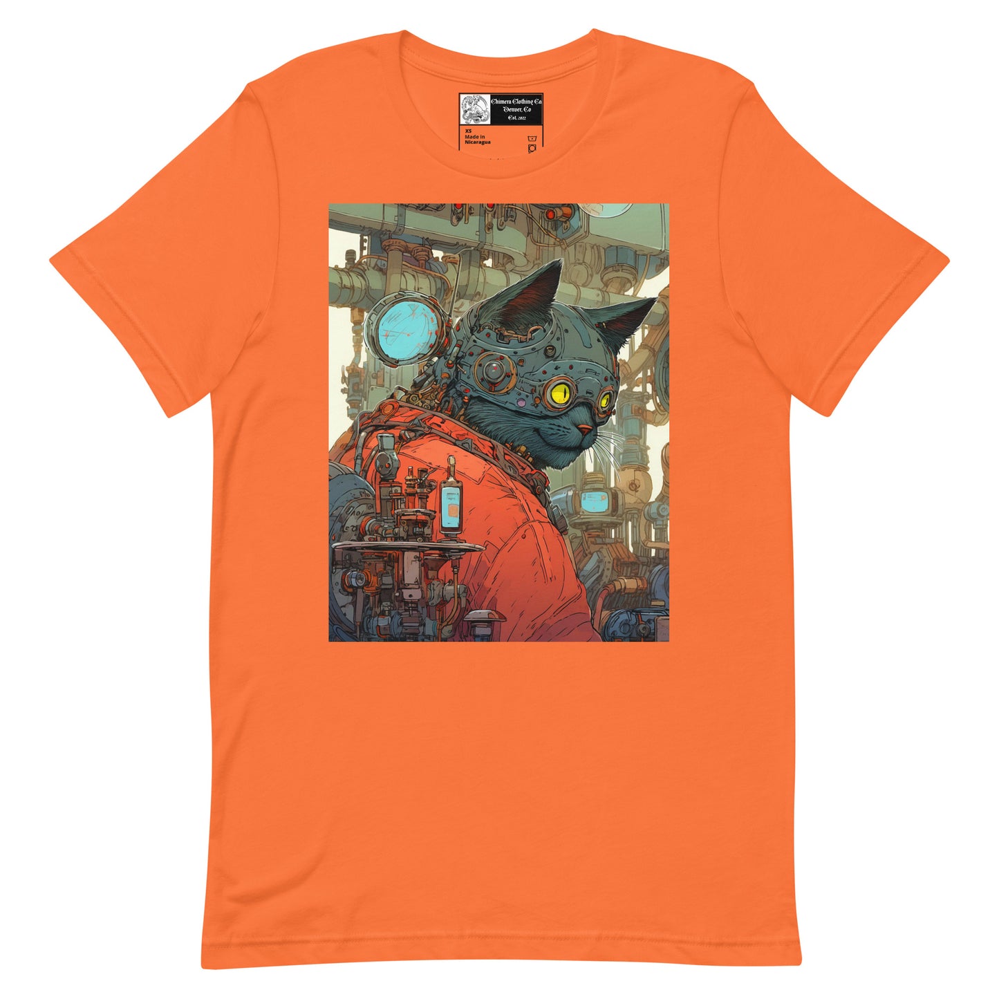 Steampunk Cat Unisex t-shirt