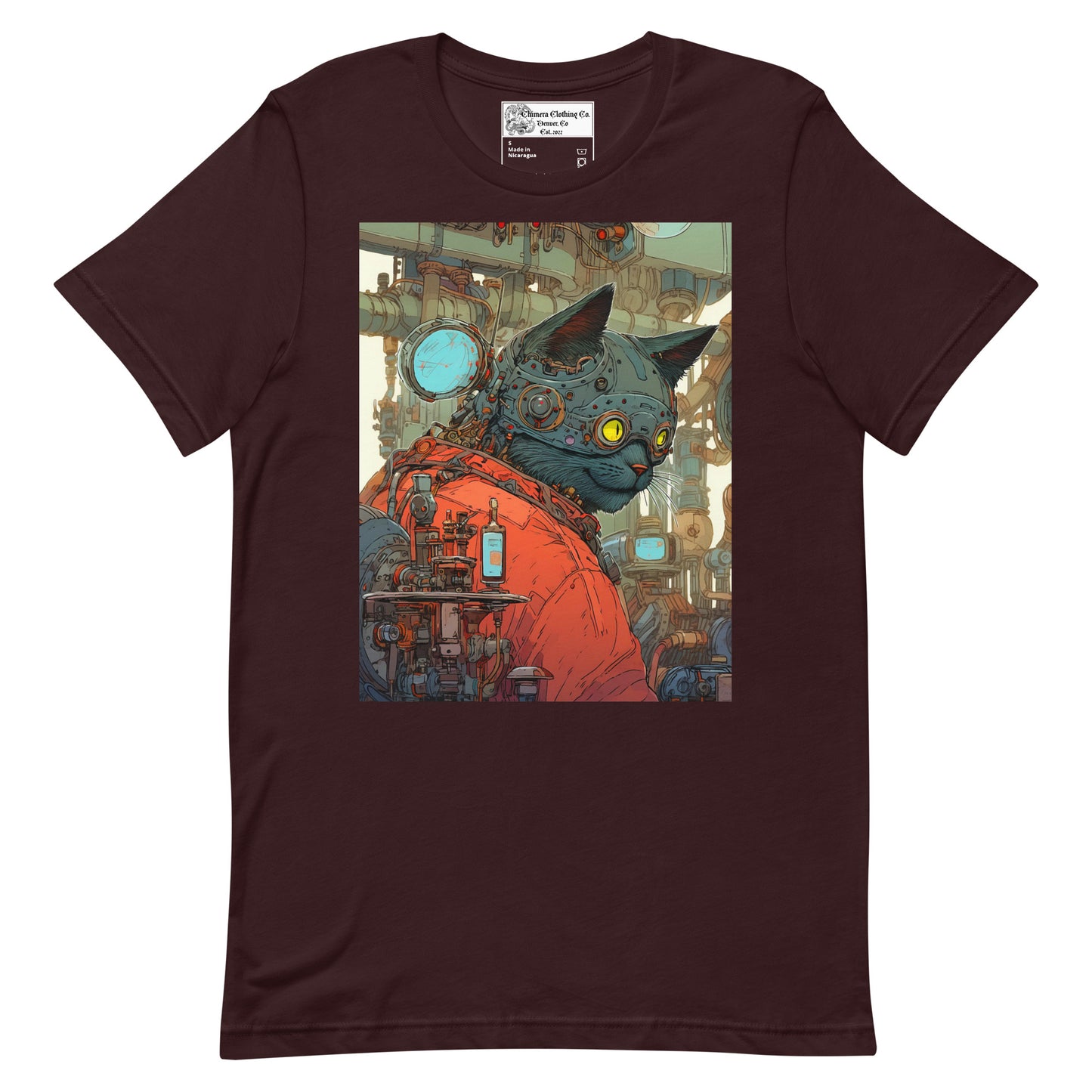 Steampunk Cat Unisex t-shirt