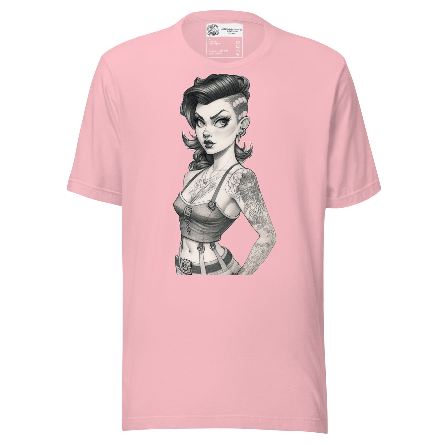 Sexy Pin-Up Girl Sketch #2 Unisex t-shirt