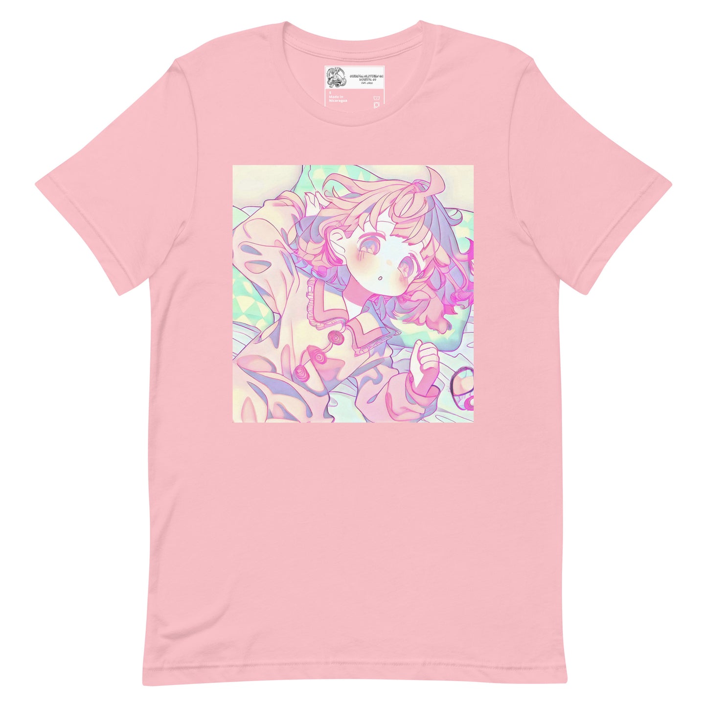 Sleepy Pastel Anime Girl Unisex t-shirt