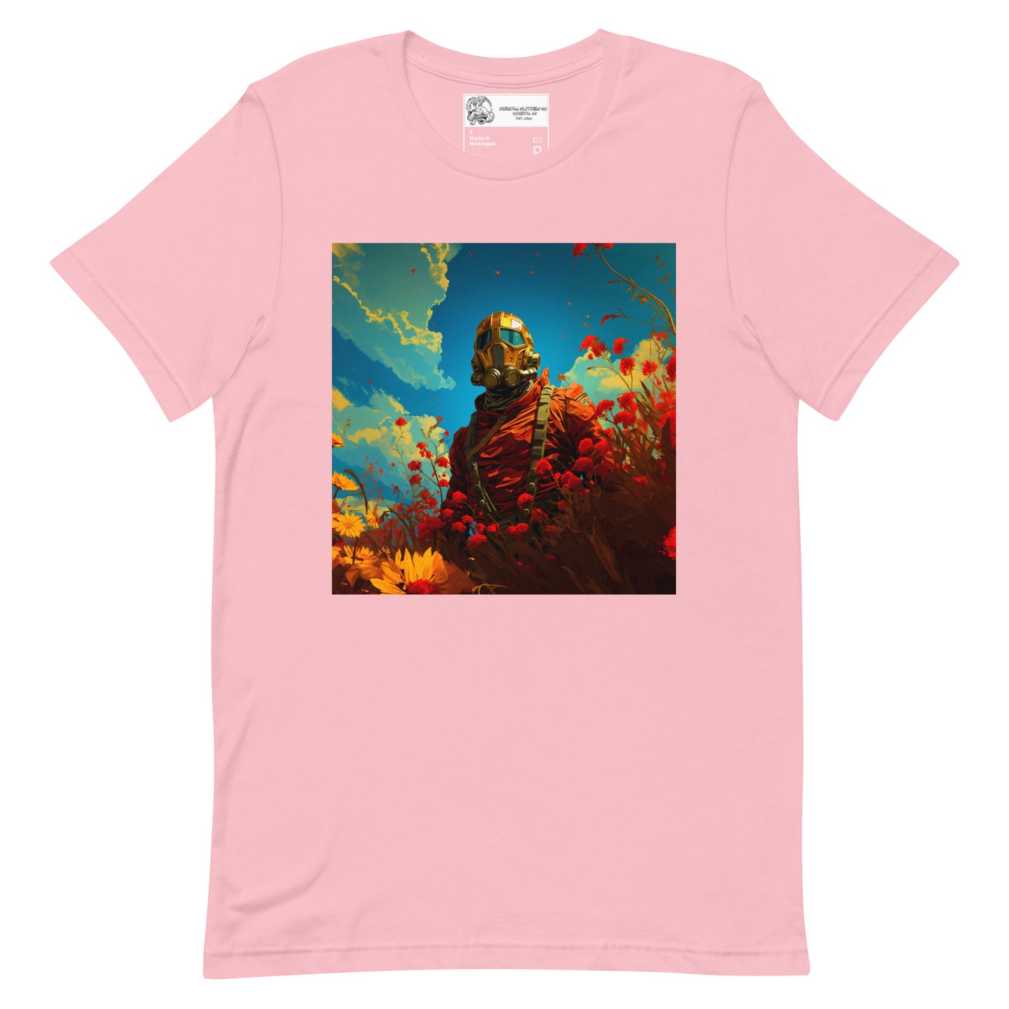 Soldier in the Flowers Unisex t-shirt