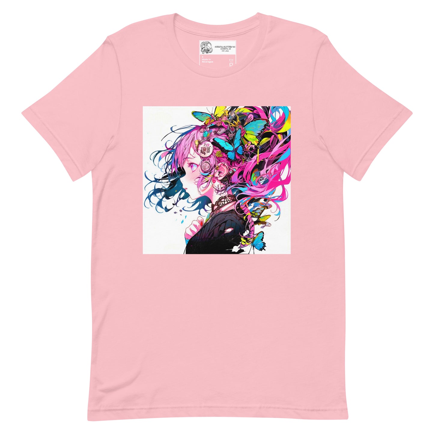 Anime Butterfly Girl #1 Unisex t-shirt