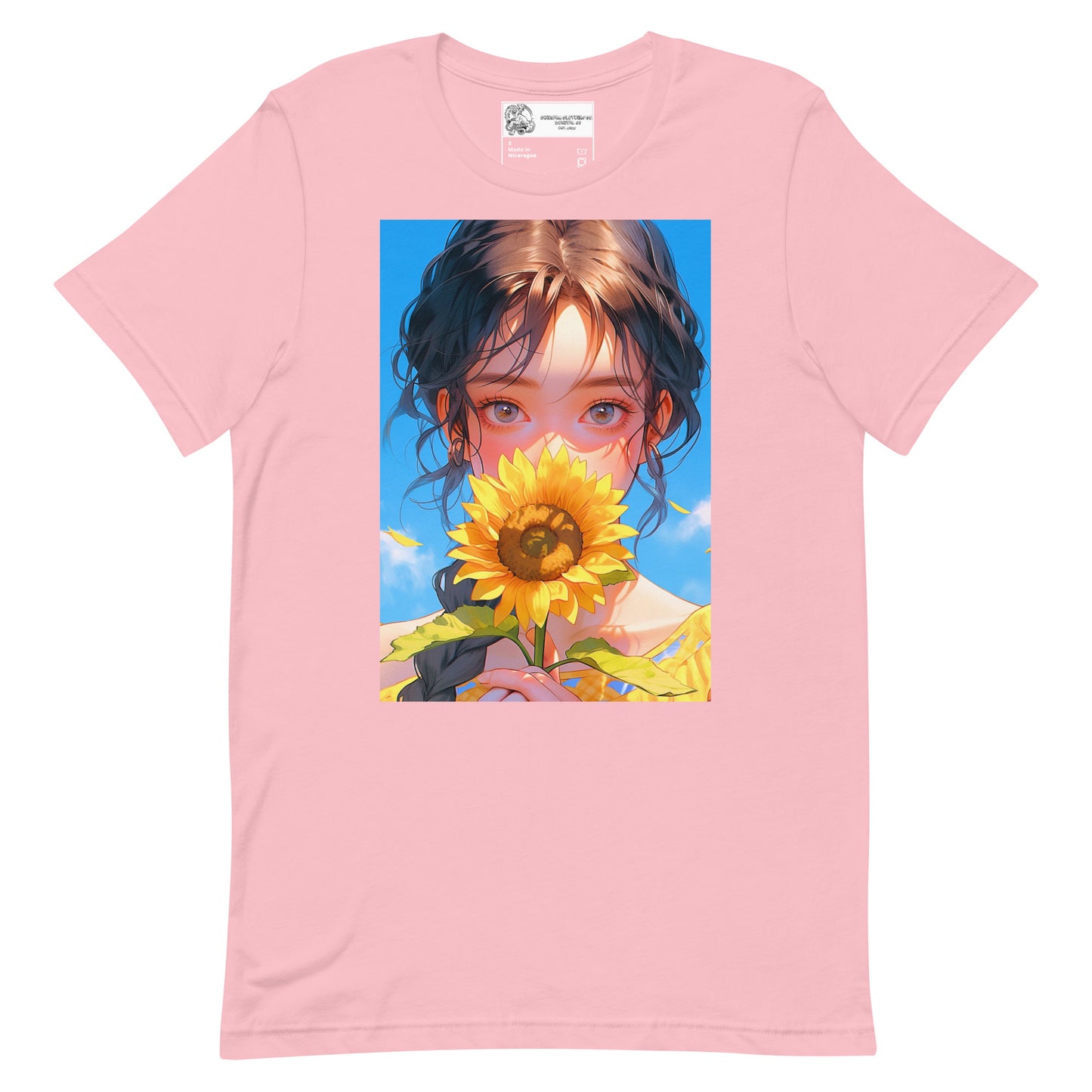 Sunflower Anime Girl #1 Unisex t-shirt