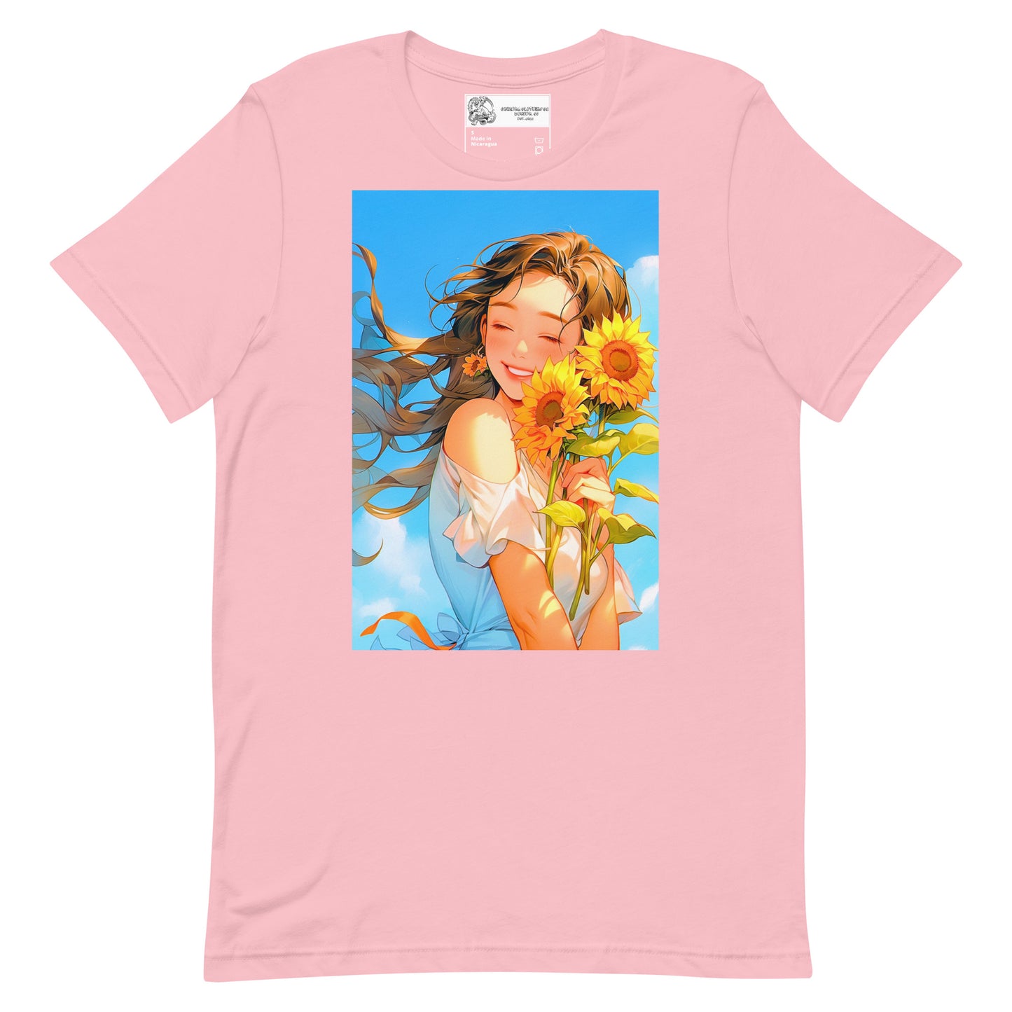 Anime Sunflower Girl #2 Unisex t-shirt