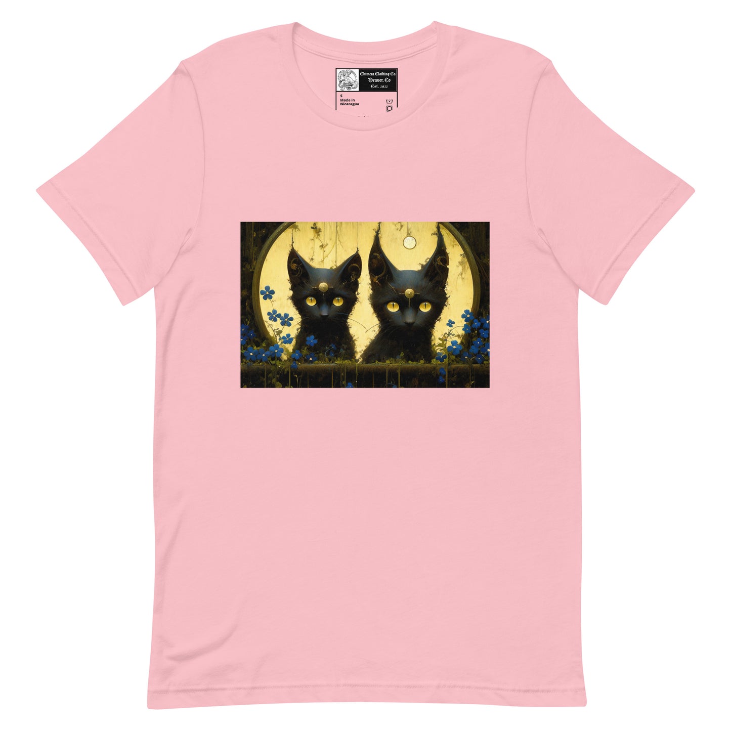 Black Cat Twins Unisex t-shirt