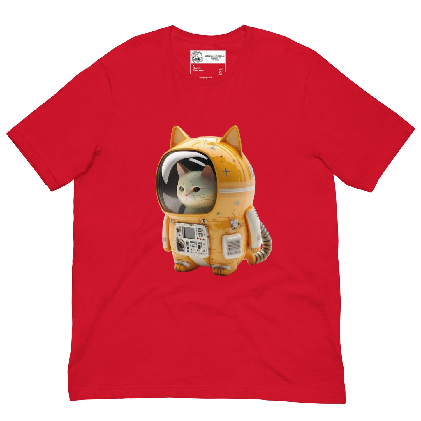 Astronaut Space Kitty Cat Unisex t-shirt