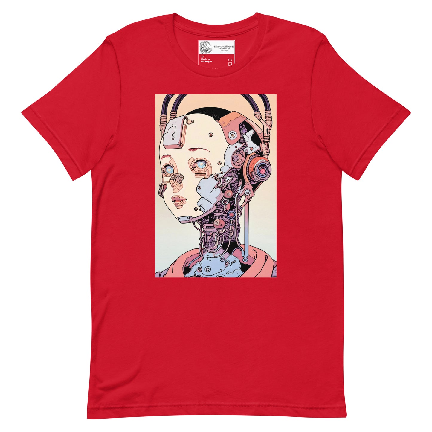 Cyborg Anime Woman #1 Unisex t-shirt