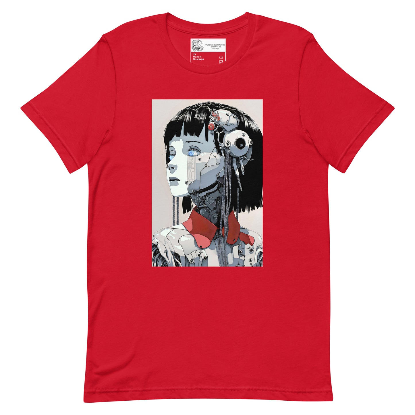 Cyborg Anime Woman #2 Unisex t-shirt