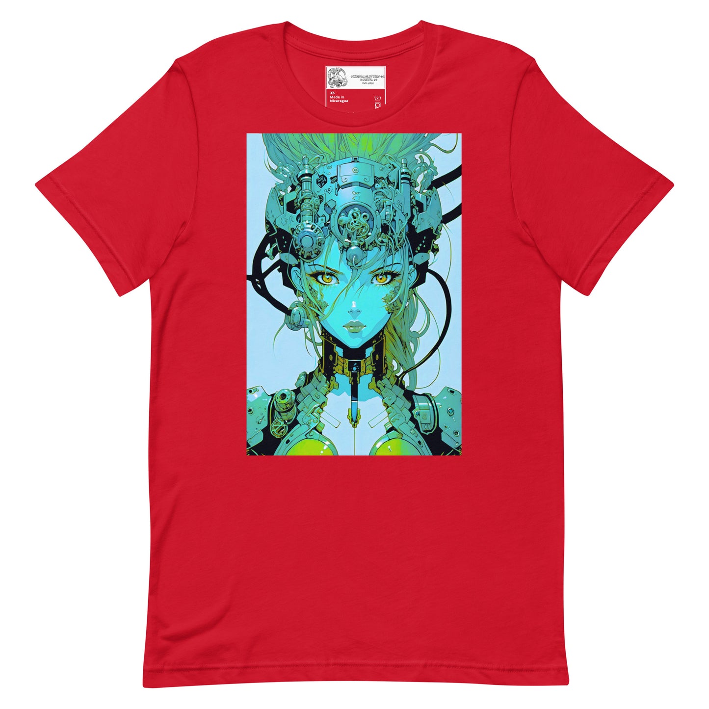 Cyborg Anime Woman #8 Unisex t-shirt