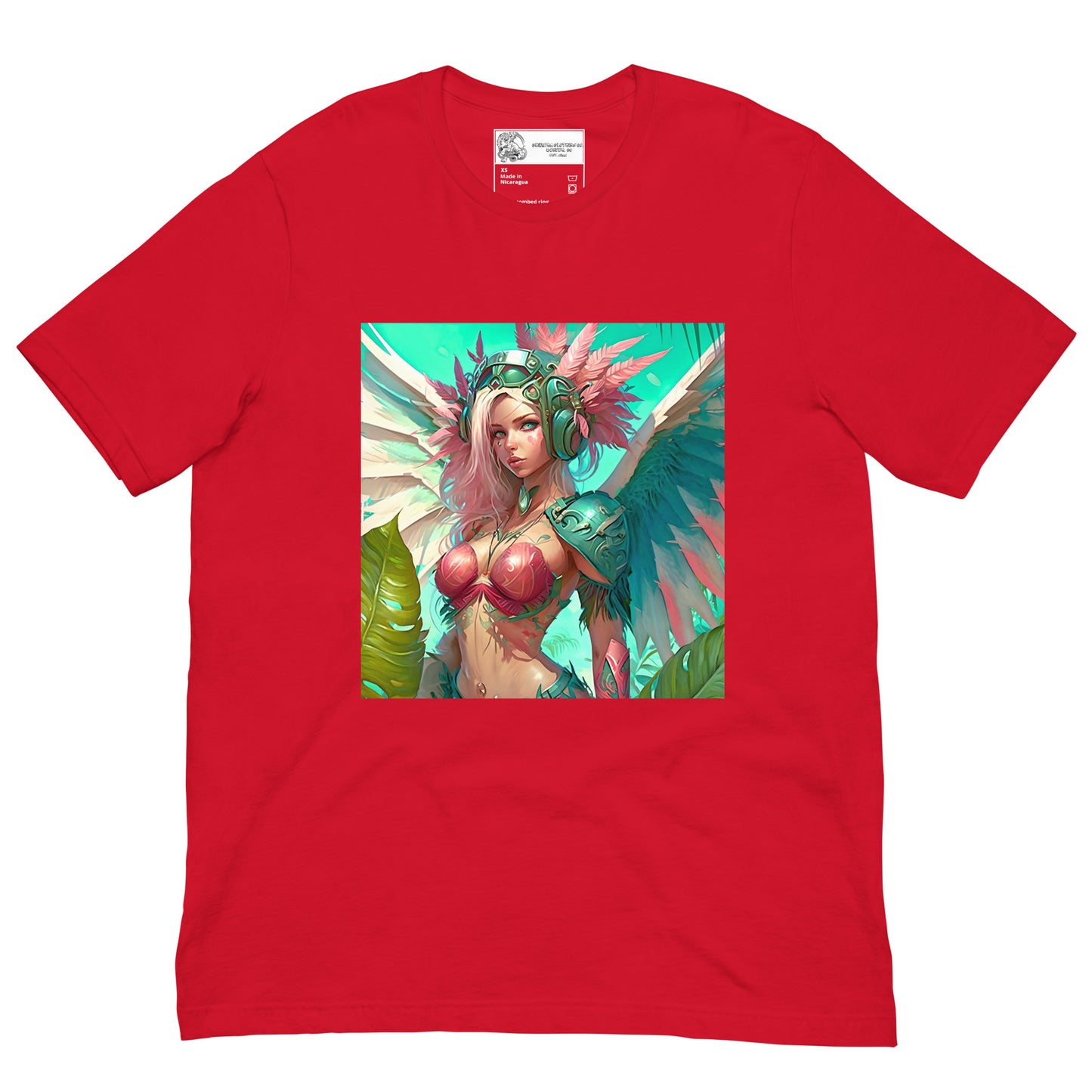 Winged Jungle Girl Unisex t-shirt