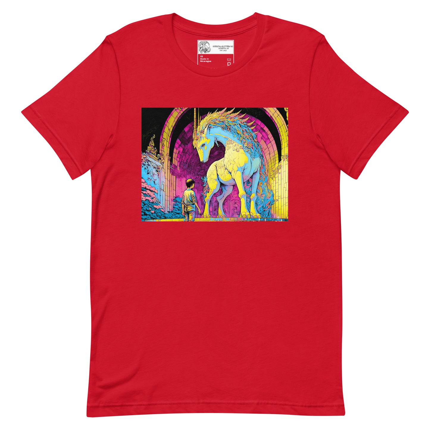 Mystic Unicorn Neon Version Unisex t-shirt