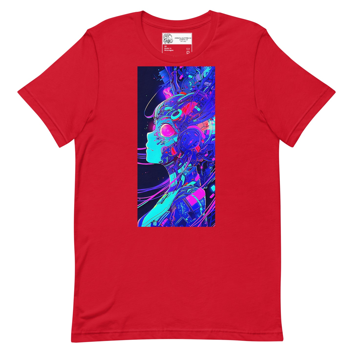 Cyborg Anime Girl #1 Unisex t-shirt