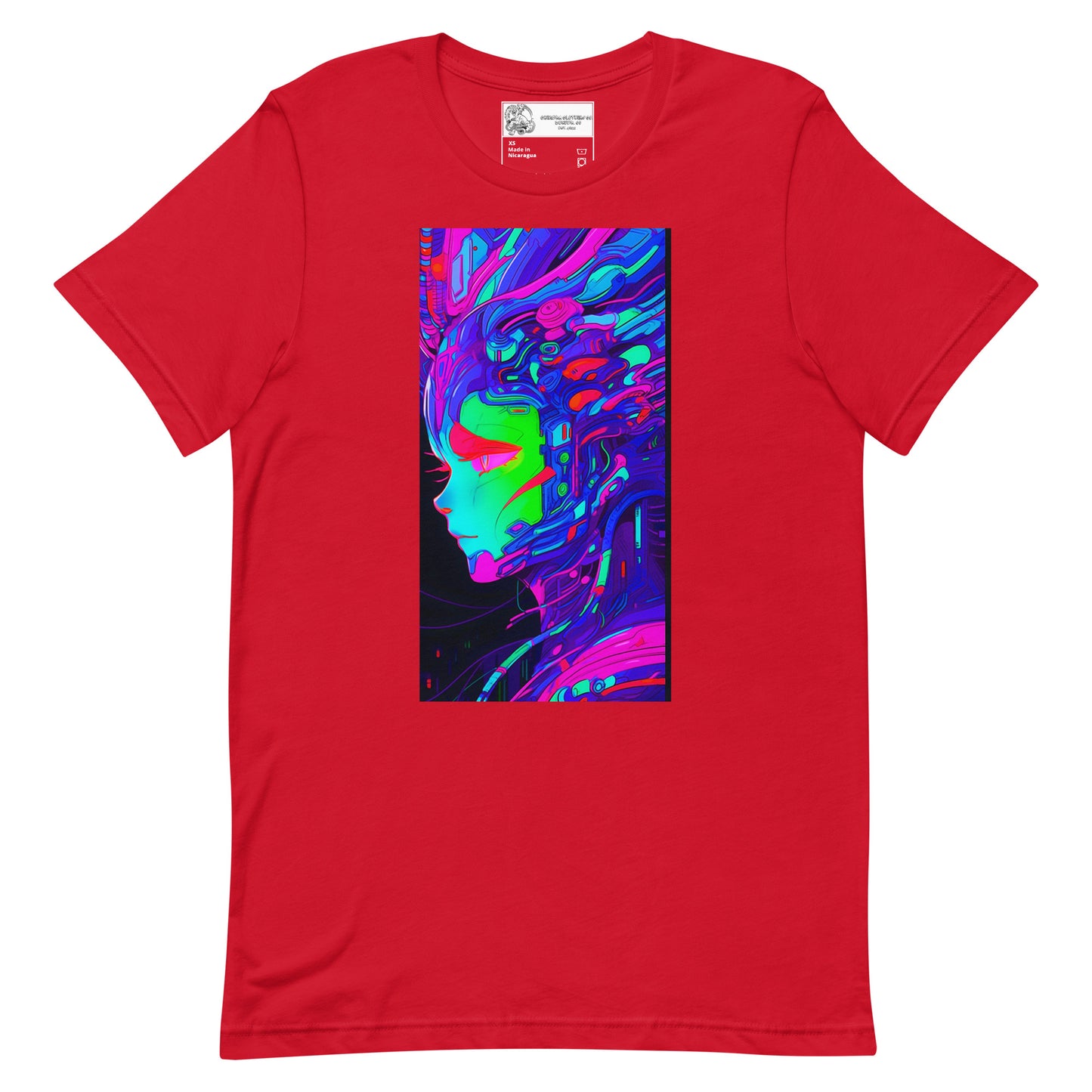 Cyborg Anime Girl #2 Unisex t-shirt