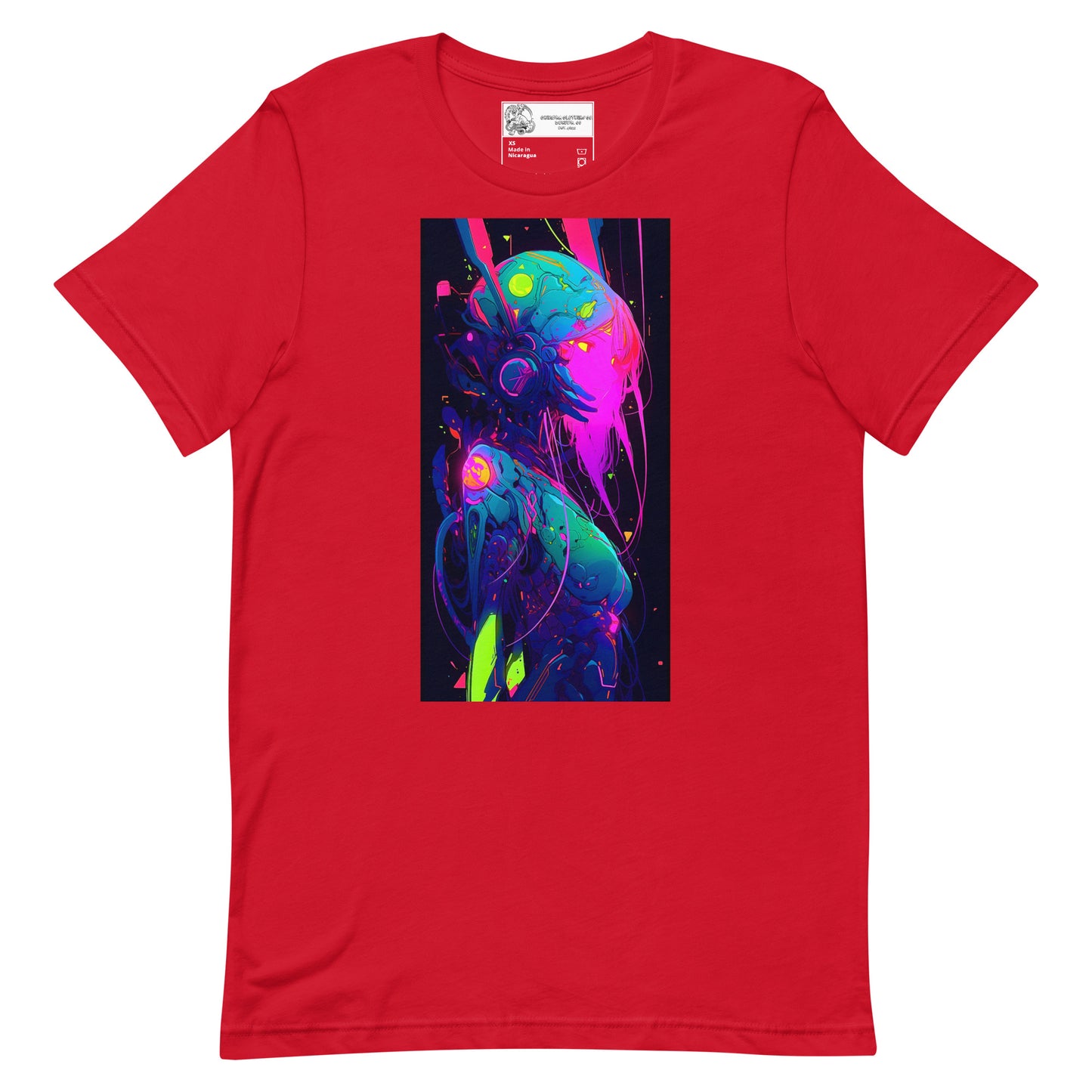 Cyborg Anime Girl #4 Unisex t-shirt