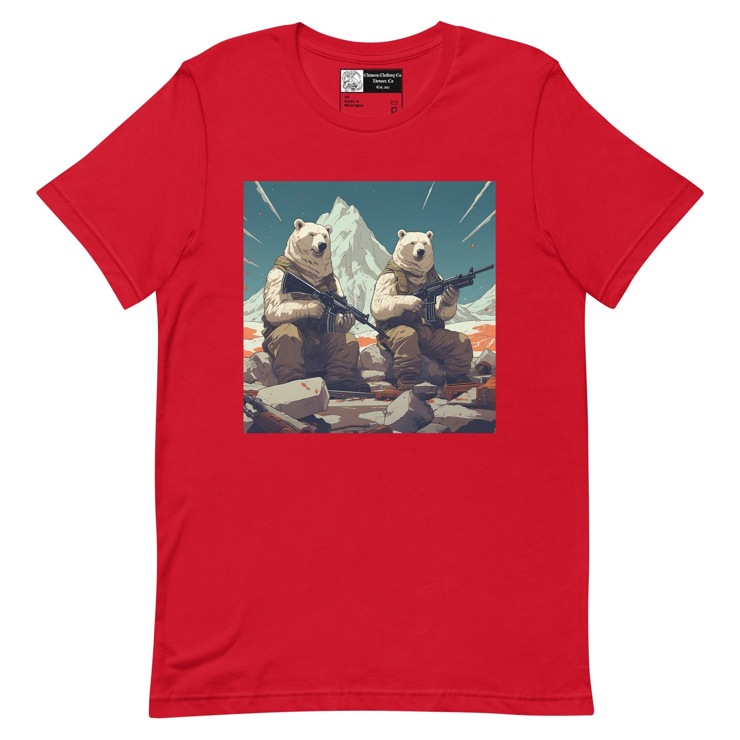 Polar Bear Soldiers Unisex t-shirt