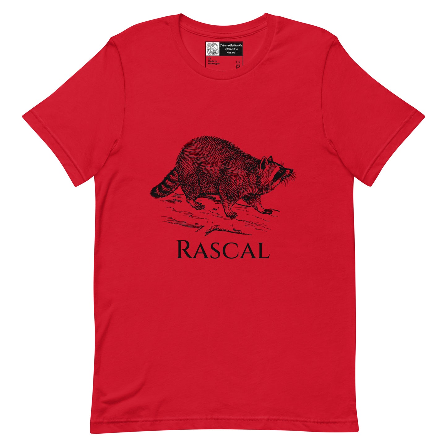 Rascal Raccoon Unisex t-shirt