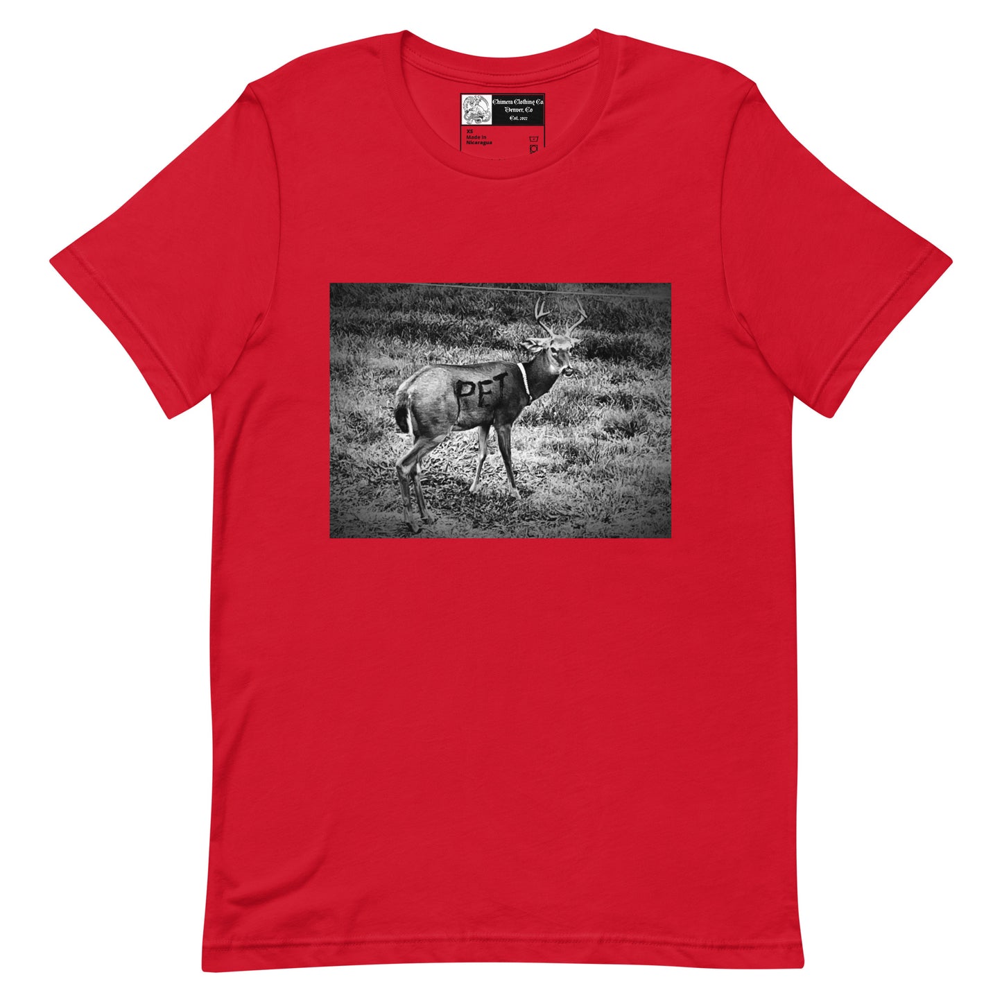 Pet Spraypainted Deer Unisex t-shirt