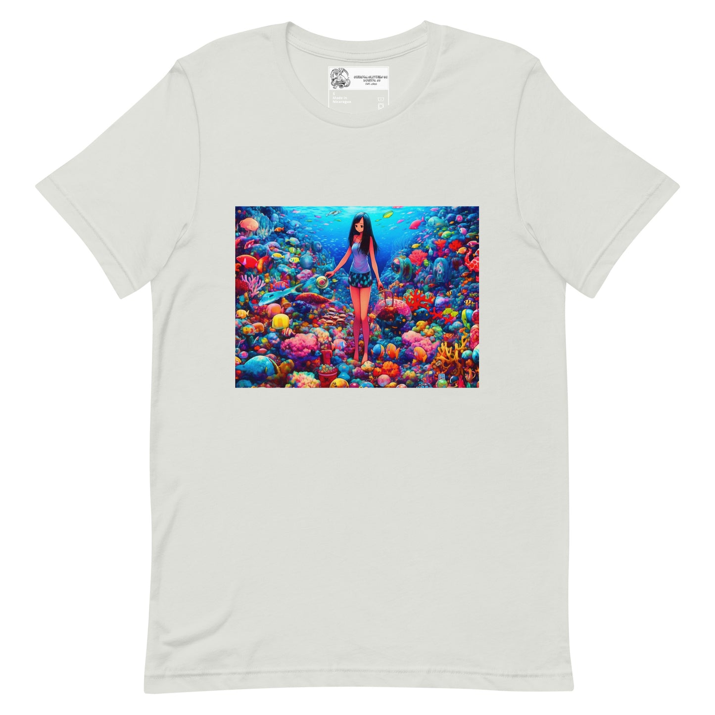 Ocean Anime Girl Unisex t-shirt