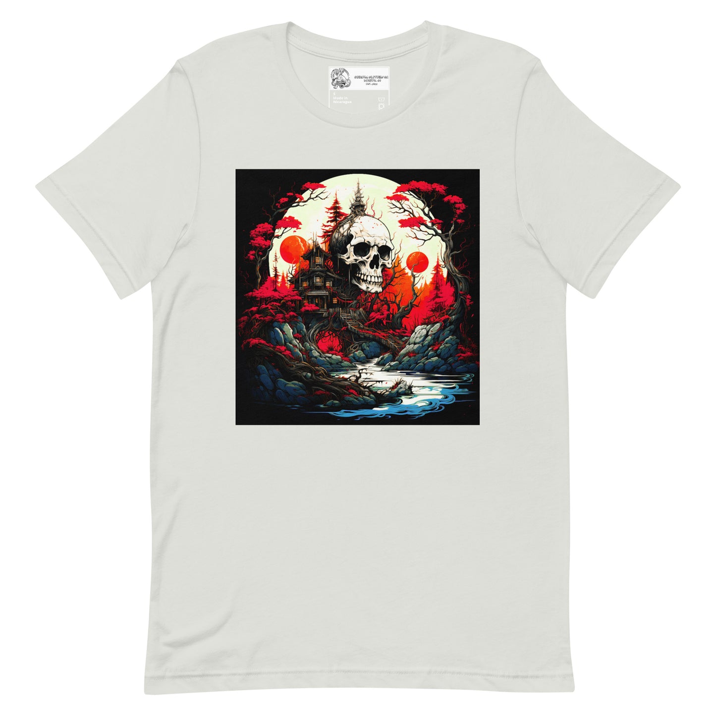 Japanese Skull Fortress unisex t-shirt