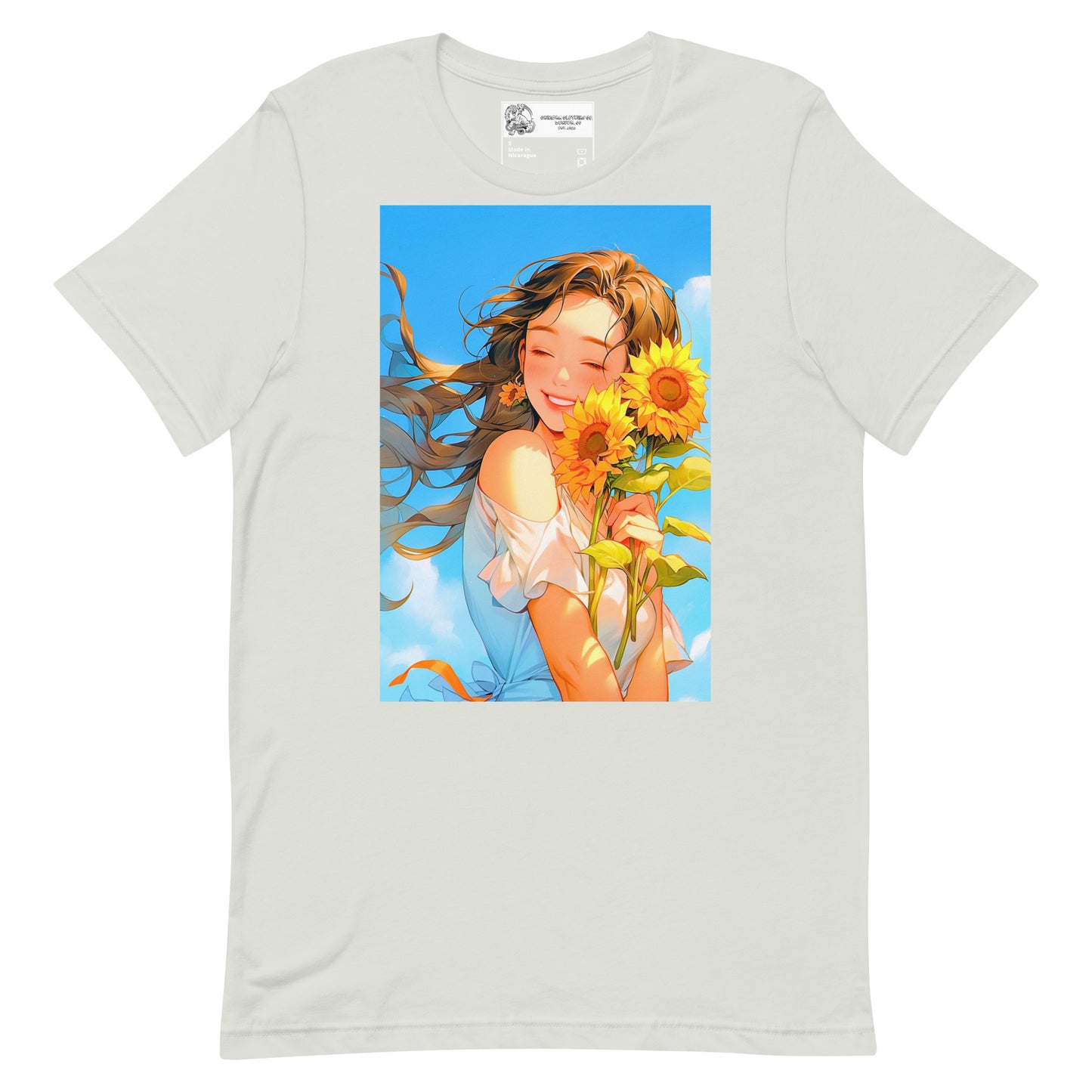 Anime Sunflower Girl #2 Unisex t-shirt