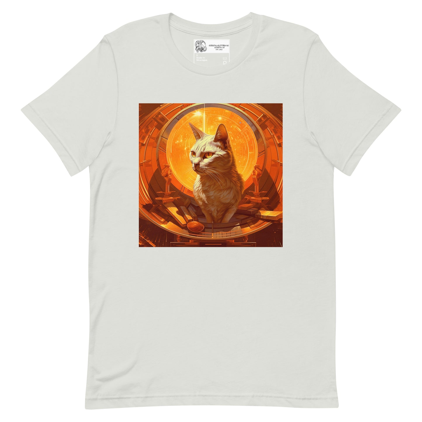 Cat Inside a Spaceship Unisex t-shirt