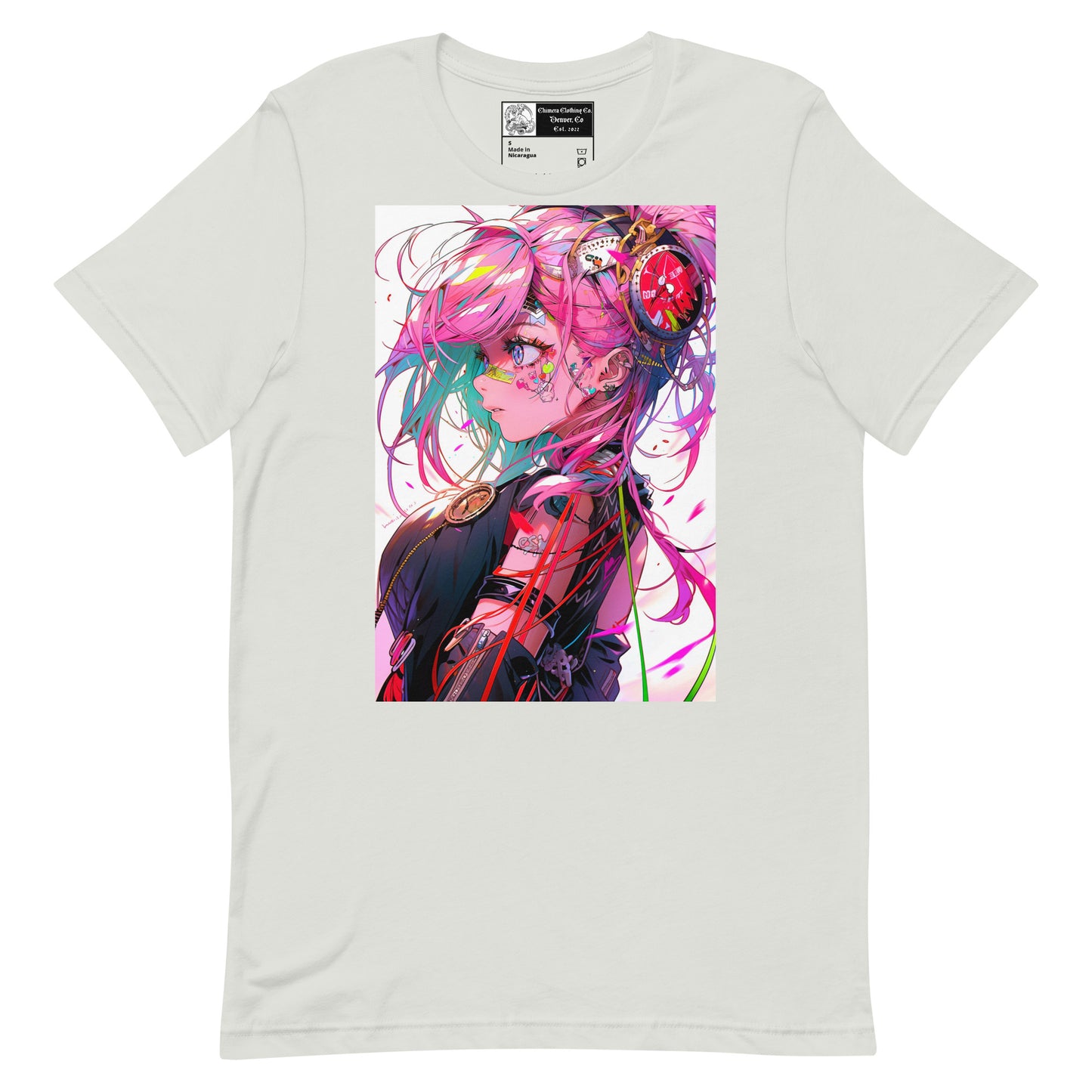 Pink Anime Girl #1 Unisex t-shirt