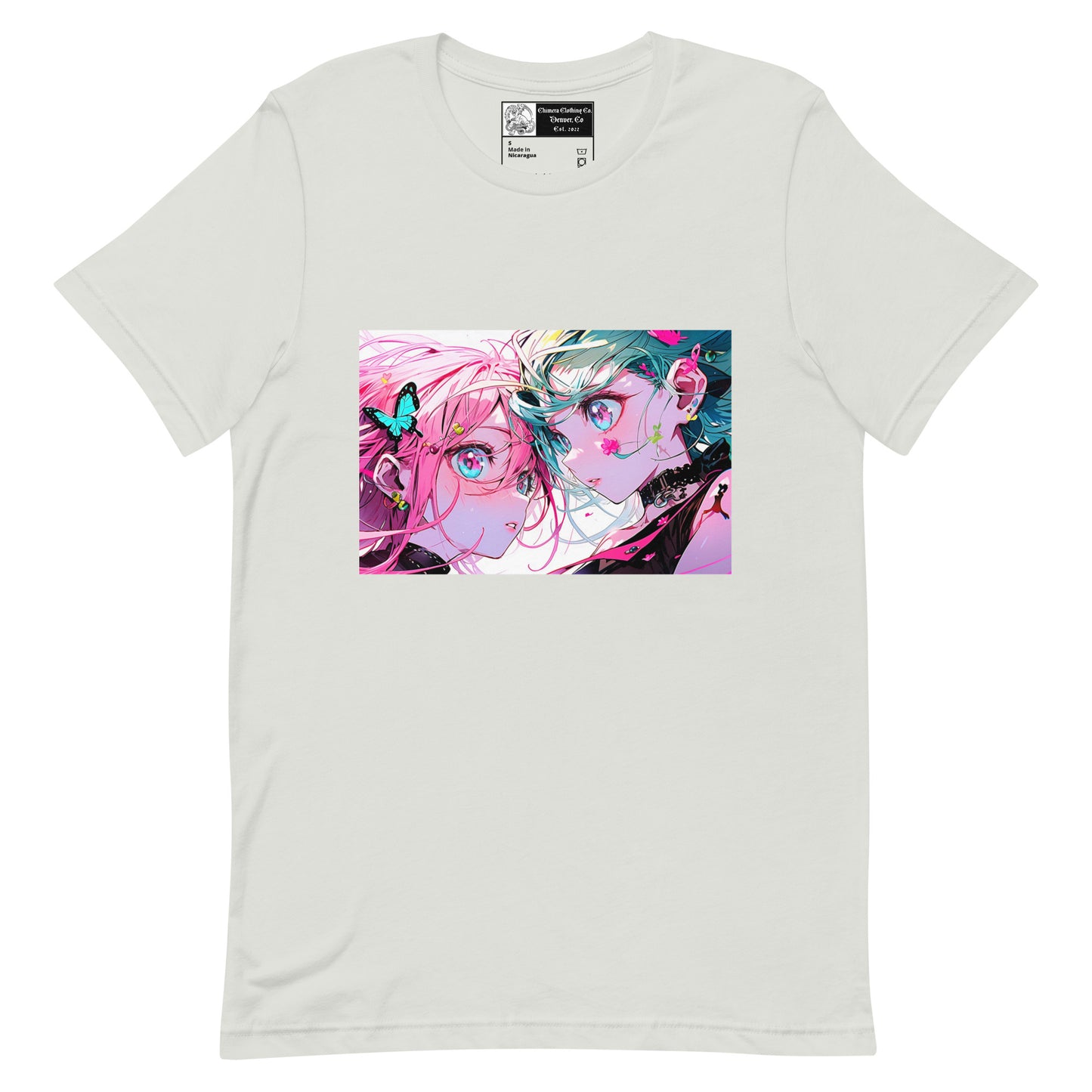 Butterfly Anime Couple #2 Unisex t-shirt