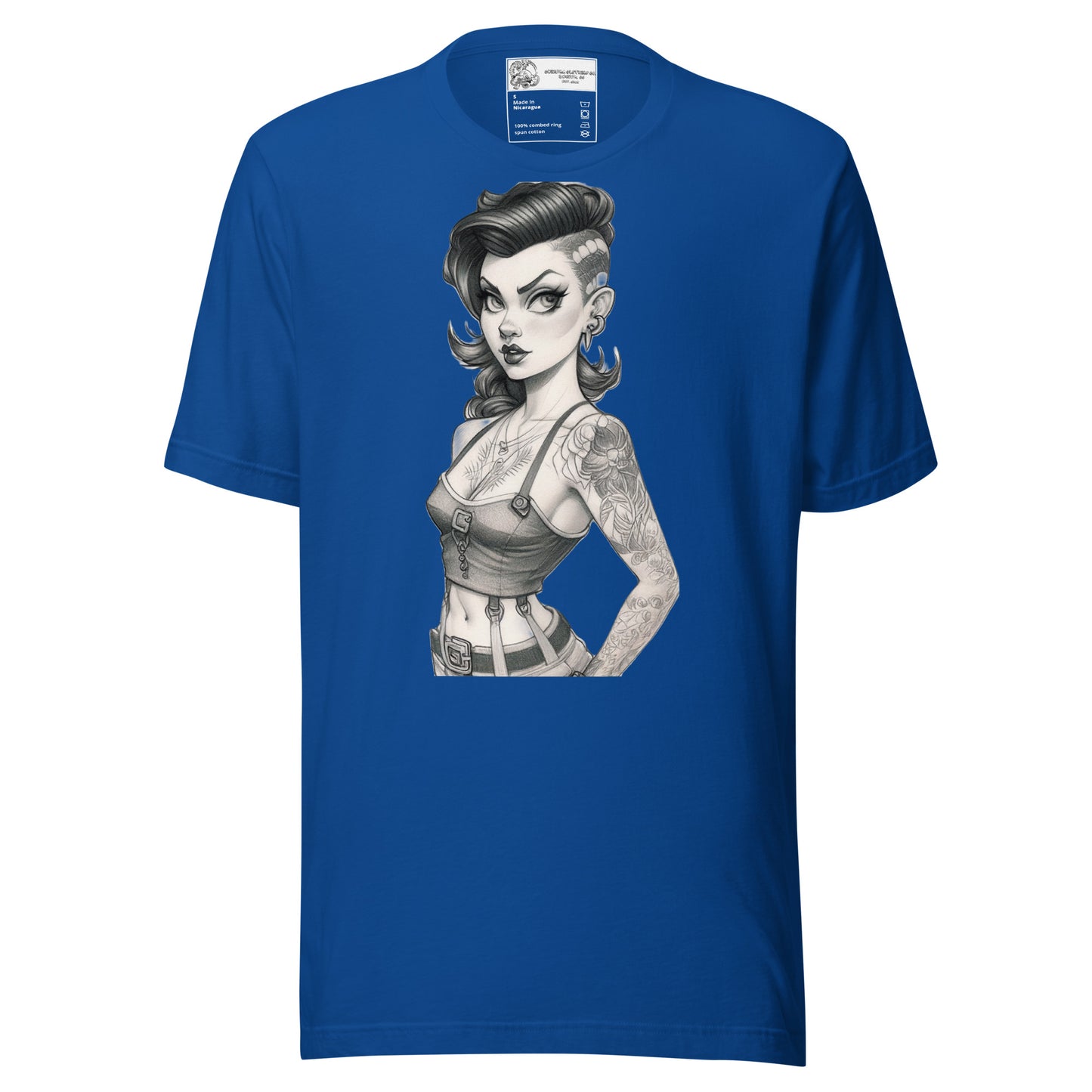 Sexy Pin-Up Girl Sketch #2 Unisex t-shirt