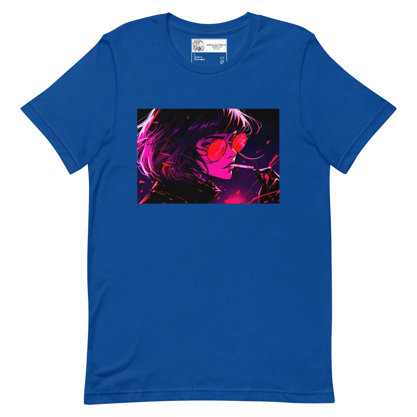 Smoking Anime Woman #2 Unisex t-shirt