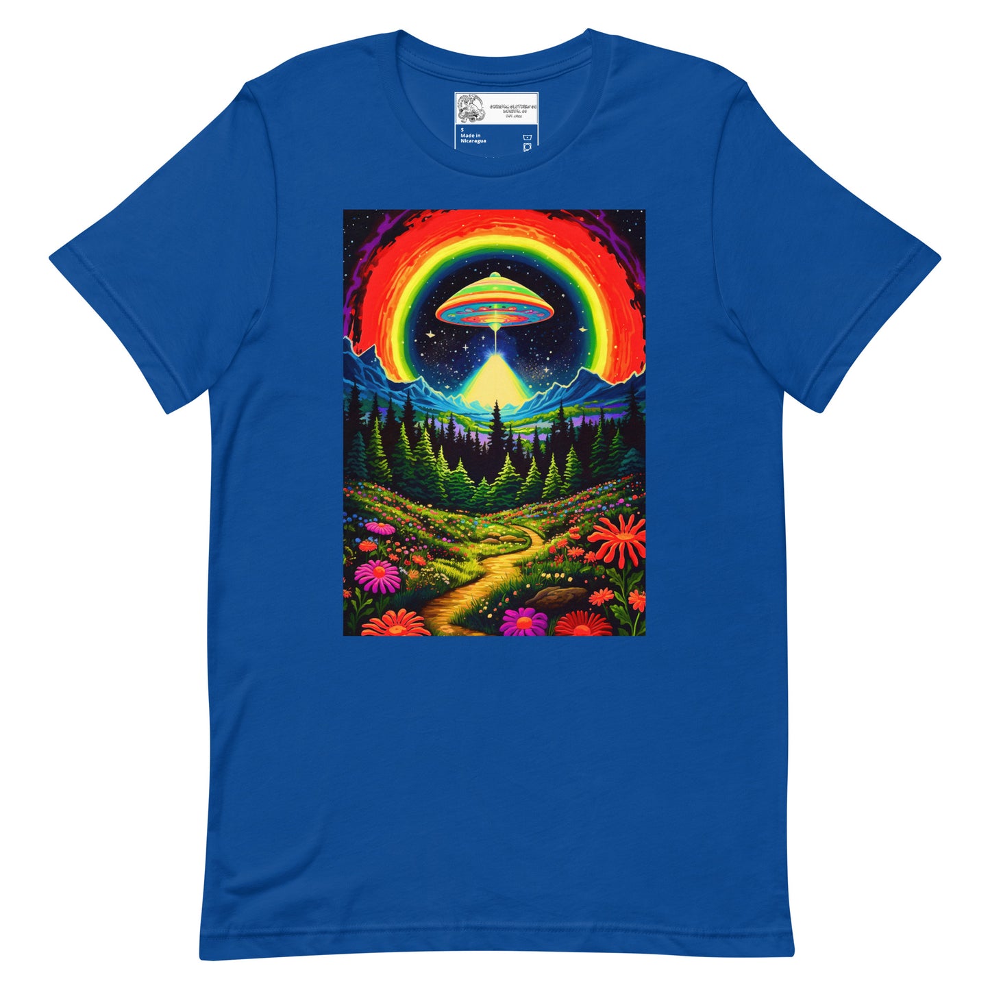 Trippy Alien Valley Unisex t-shirt