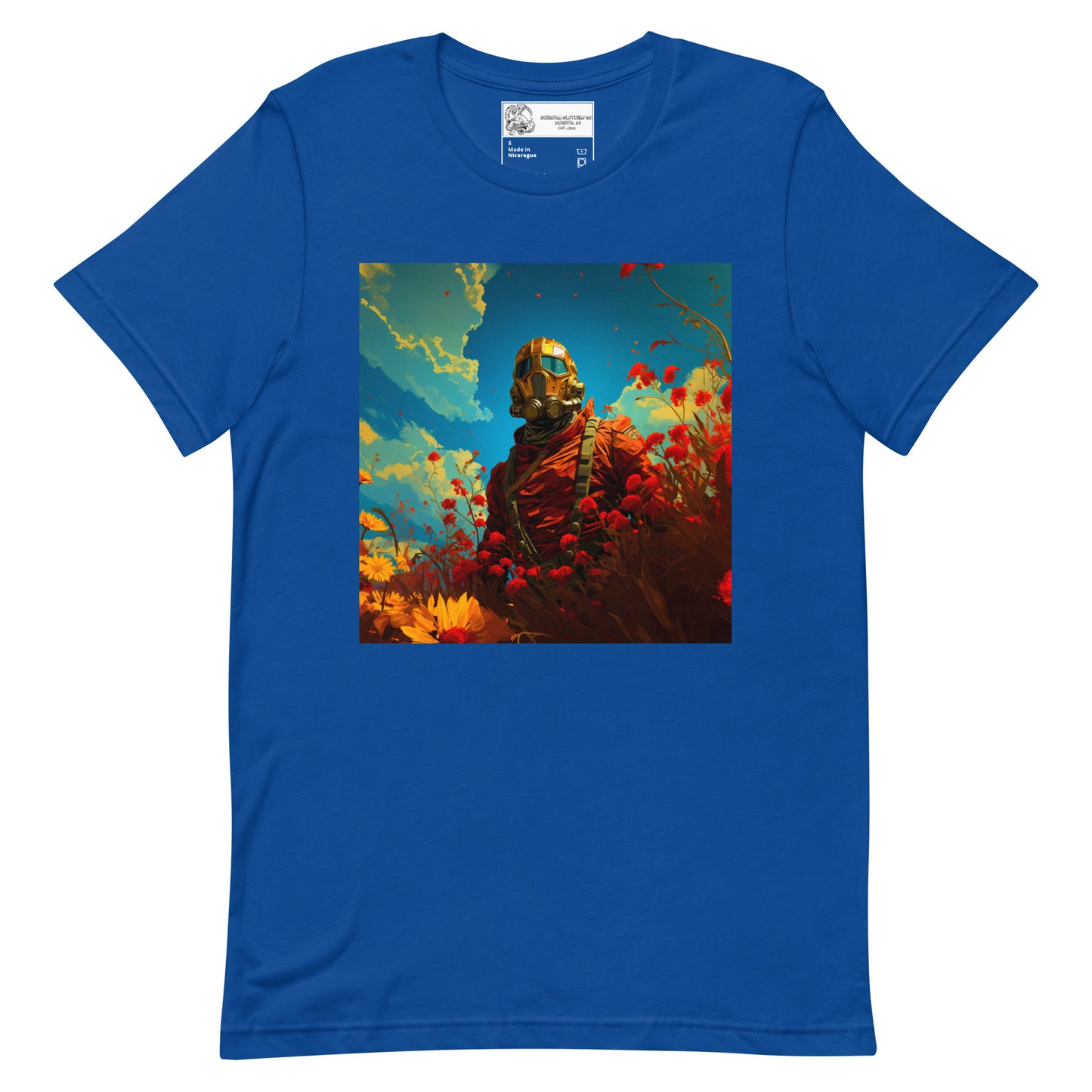 Soldier in the Flowers Unisex t-shirt