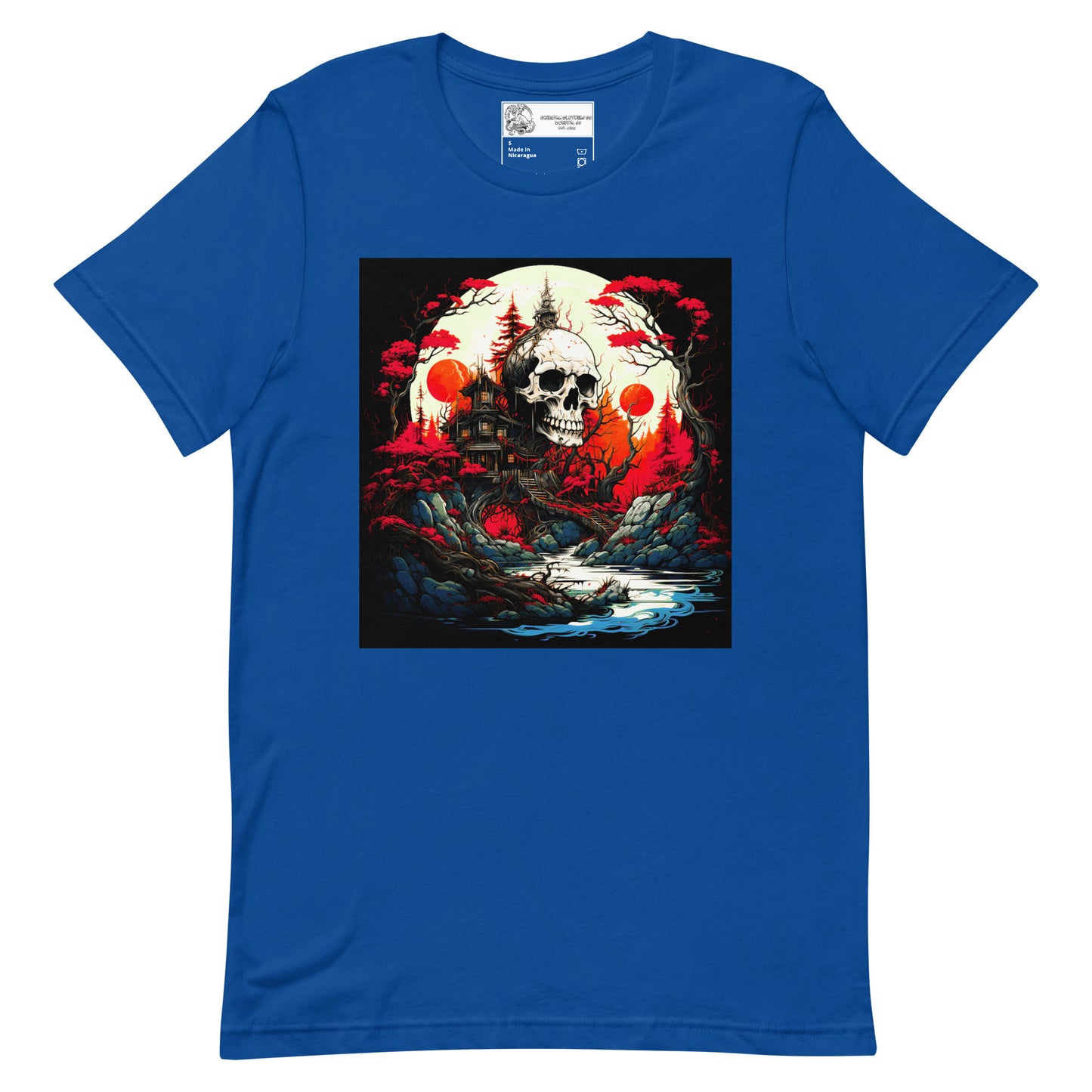 Japanese Skull Fortress unisex t-shirt