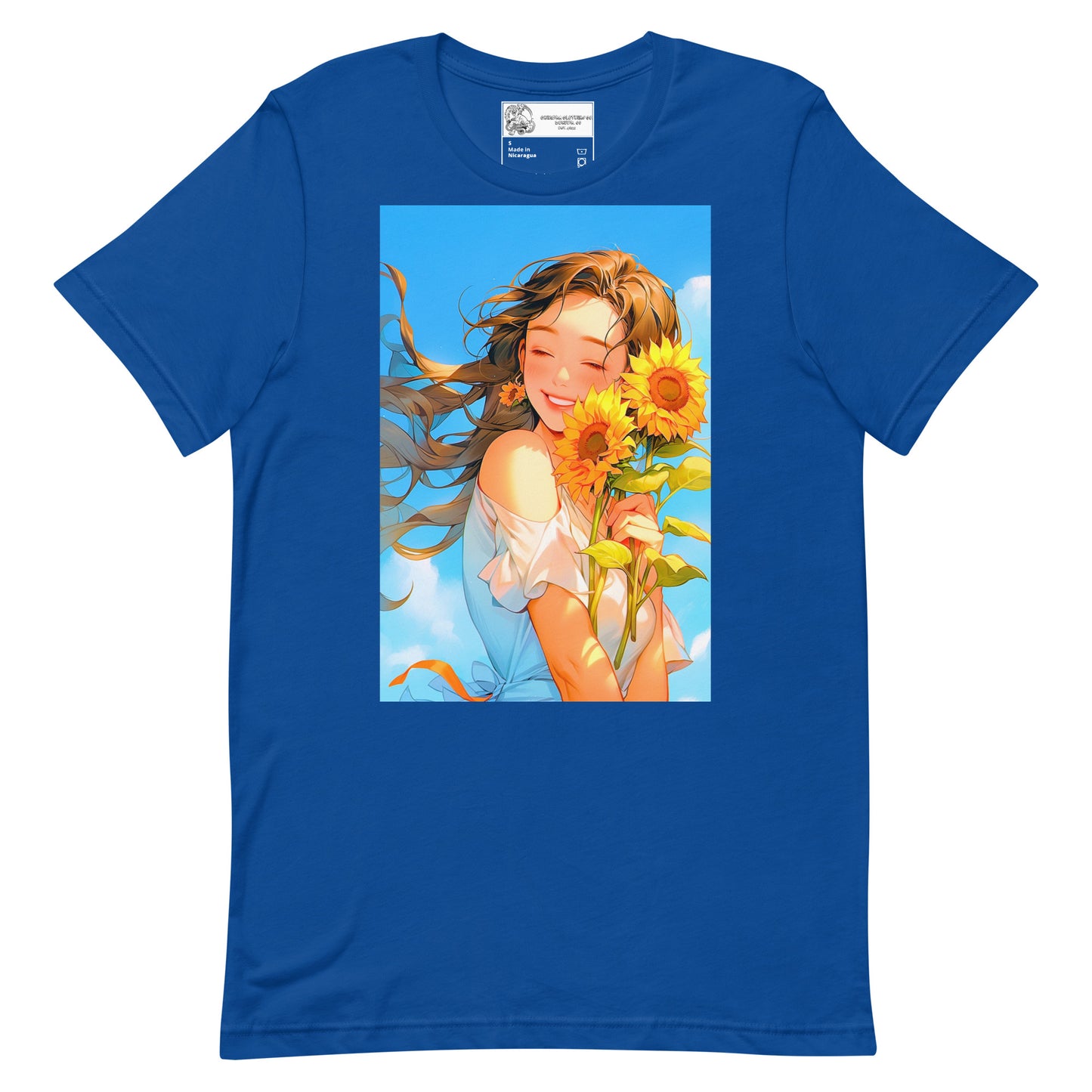 Anime Sunflower Girl #2 Unisex t-shirt