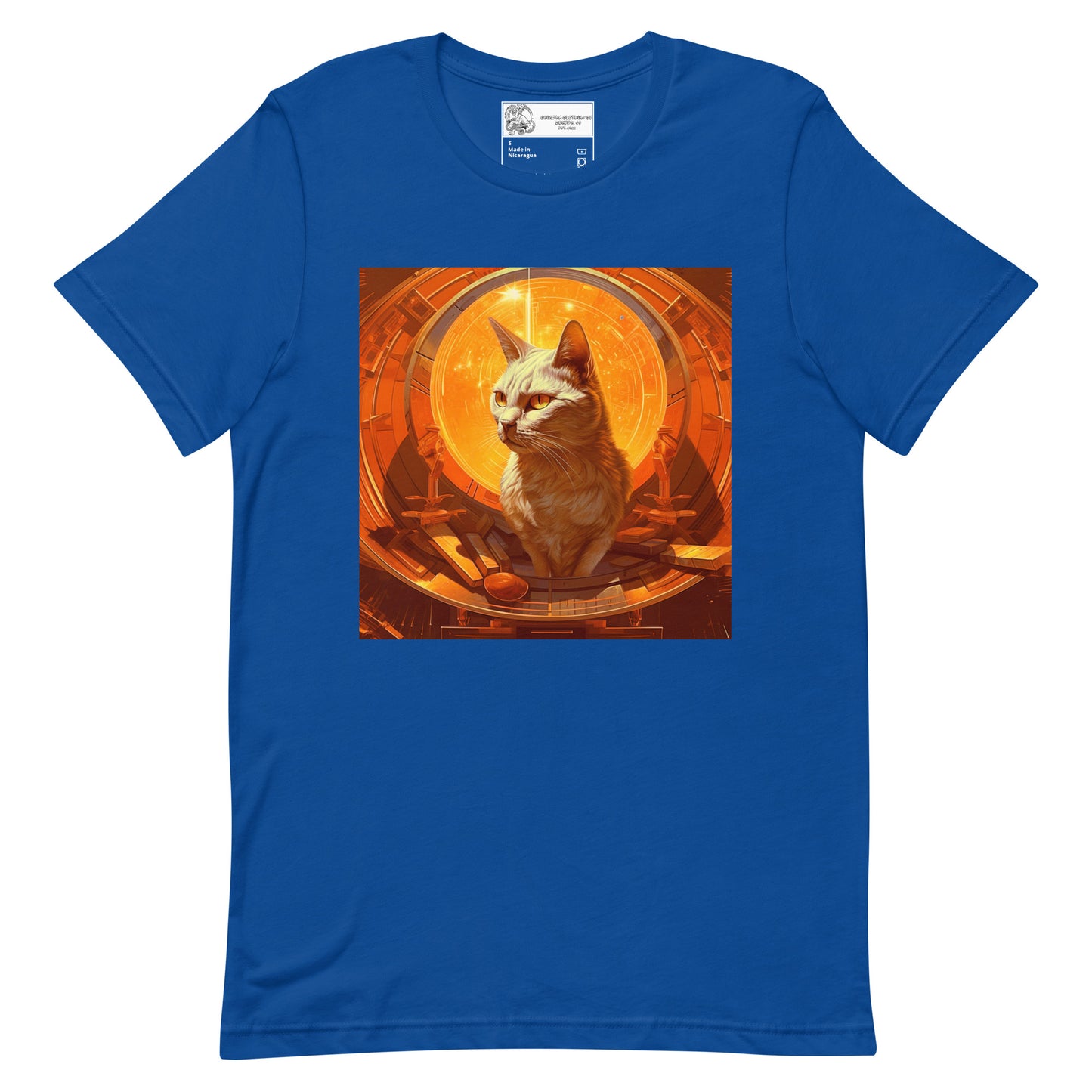 Cat Inside a Spaceship Unisex t-shirt