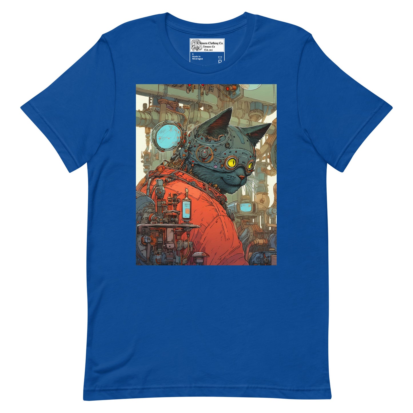 Steampunk Cat Unisex t-shirt