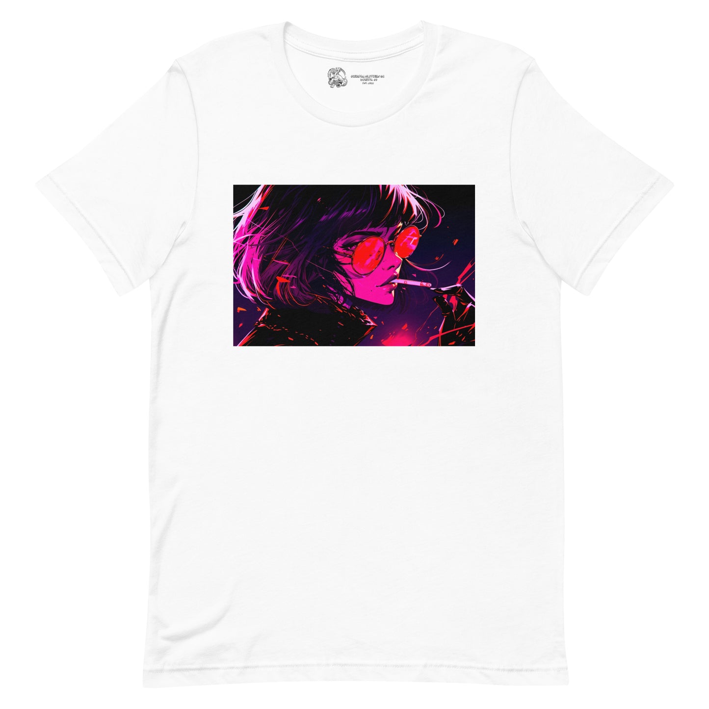 Smoking Anime Woman #2 Unisex t-shirt