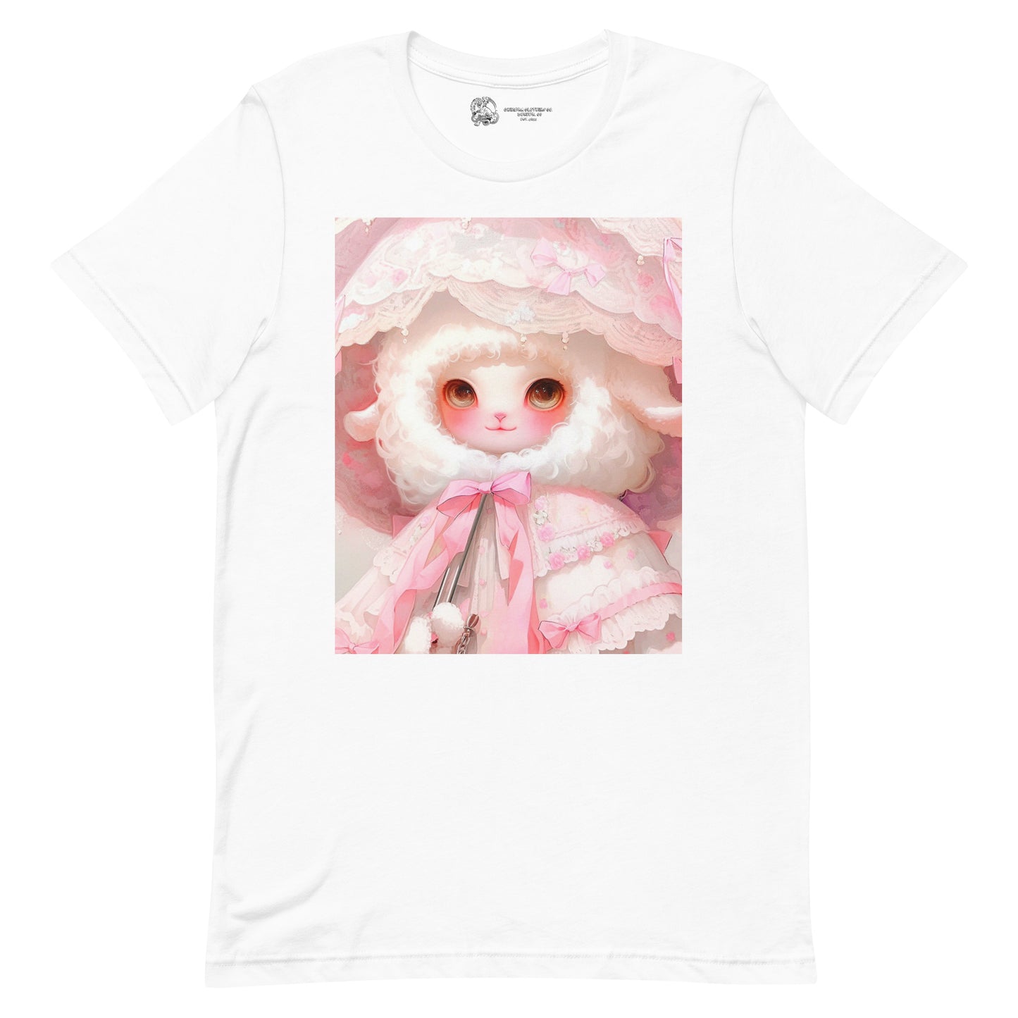 Precious Pastel Lamb with Umbrella Unisex t-shirt