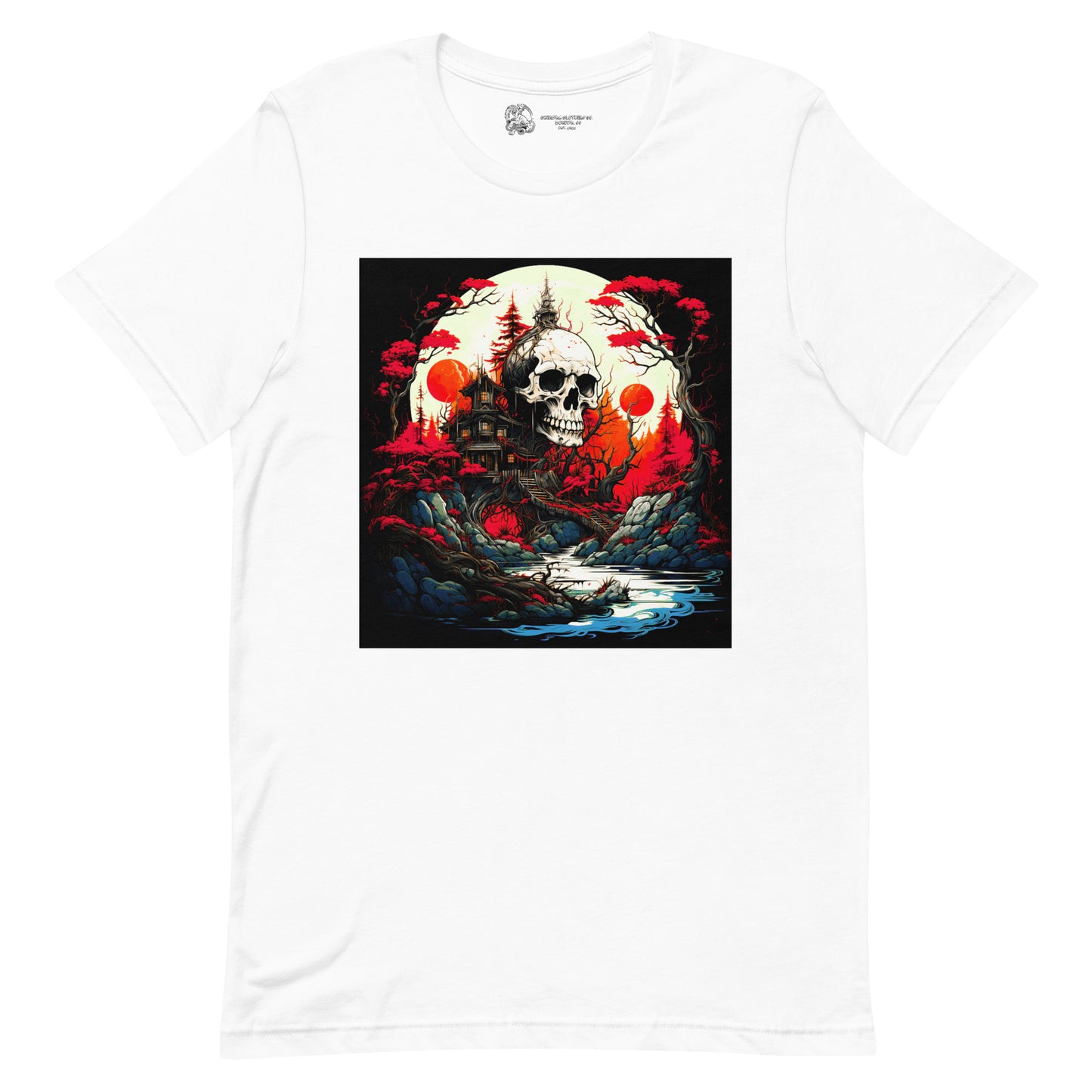 Japanese Skull Fortress unisex t-shirt