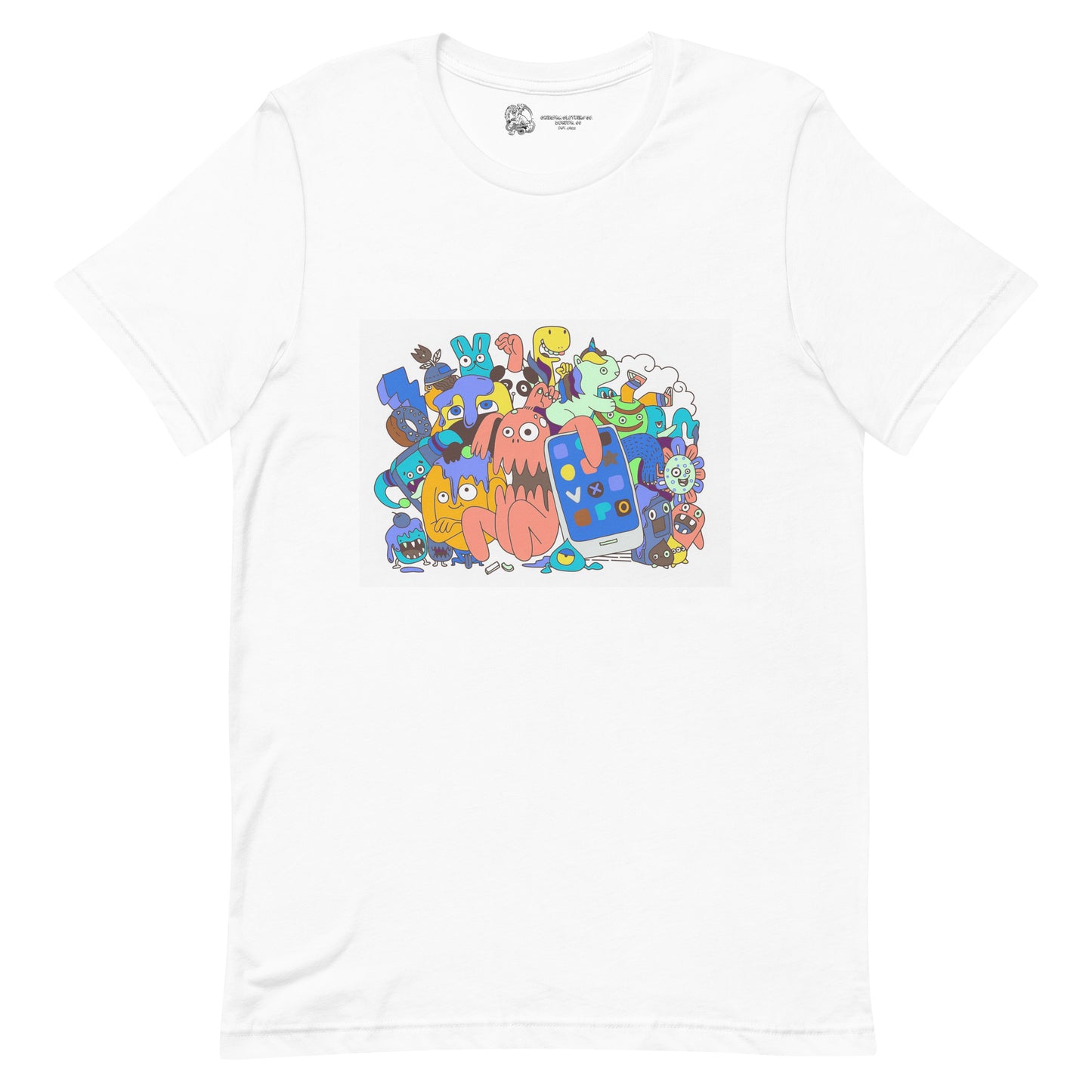 Monster Doodle Clan Unisex t-shirt