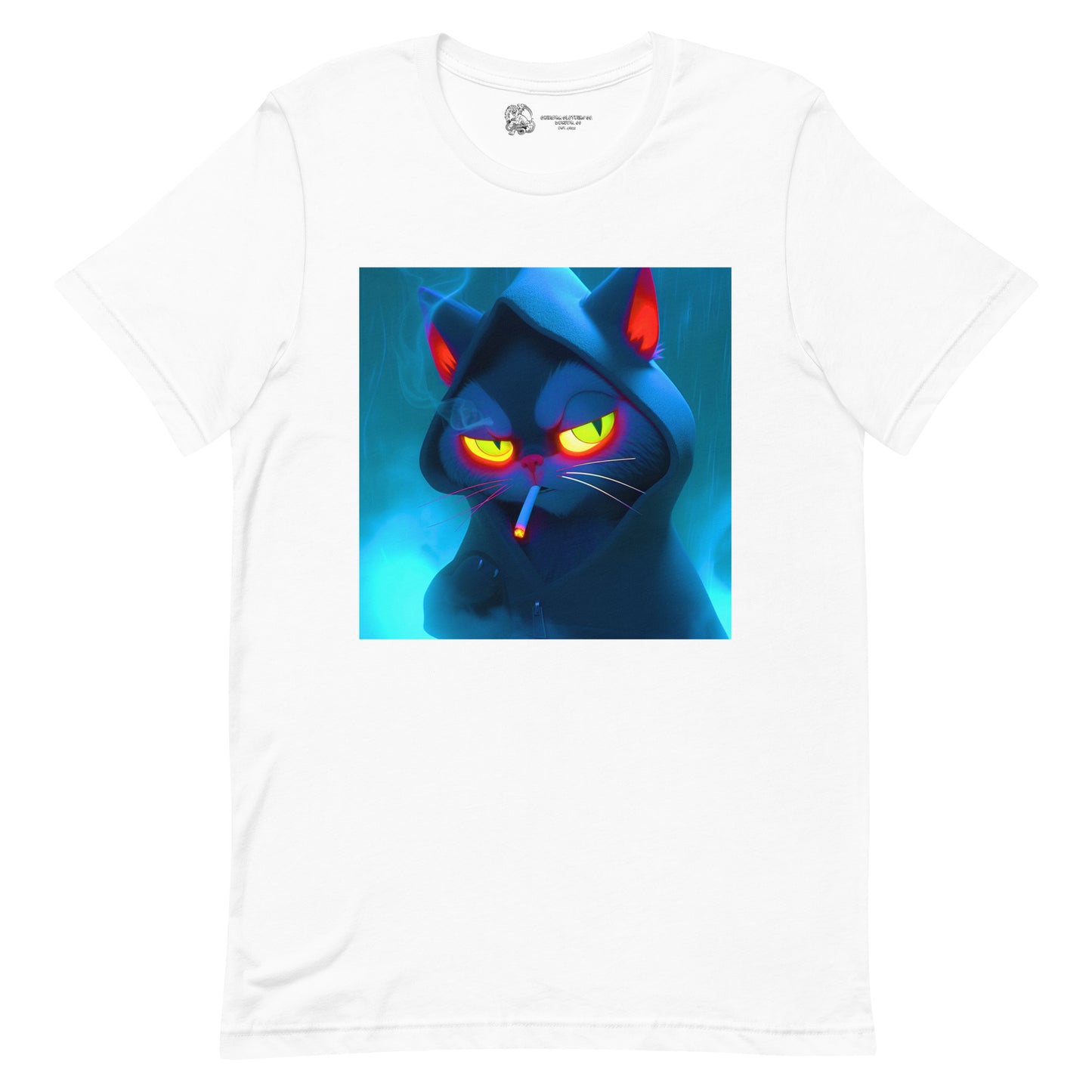 Smoking Cat Unisex t-shirt