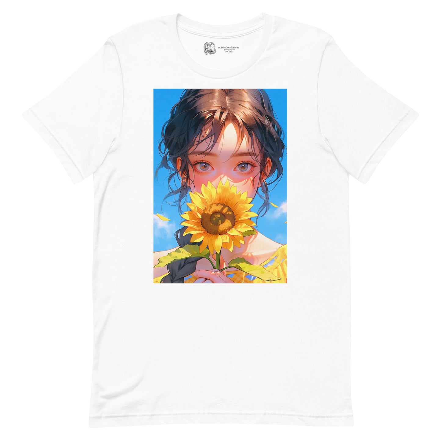 Sunflower Anime Girl #1 Unisex t-shirt