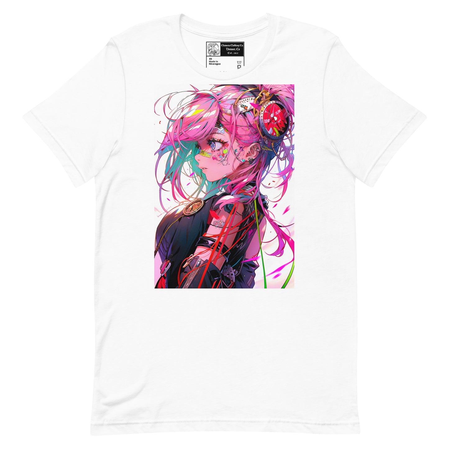 Pink Anime Girl #1 Unisex t-shirt