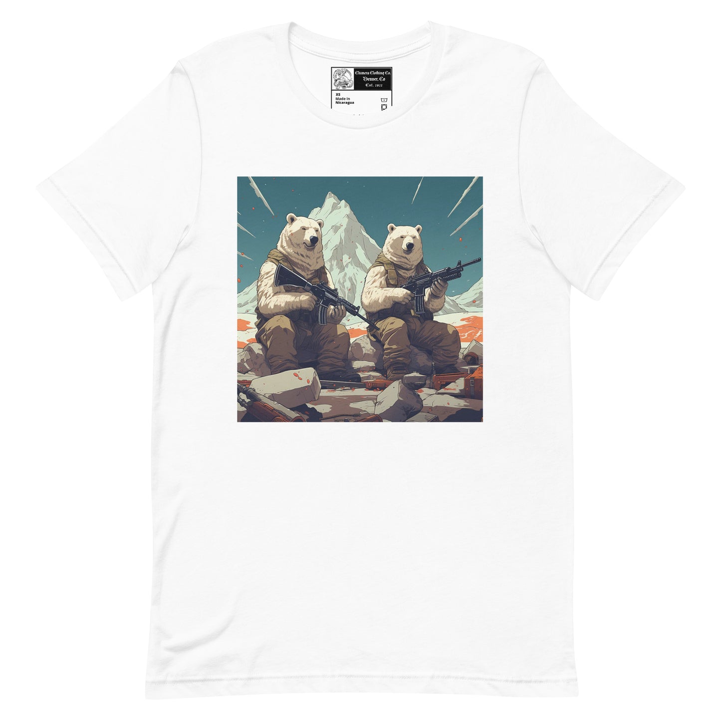 Polar Bear Soldiers Unisex t-shirt