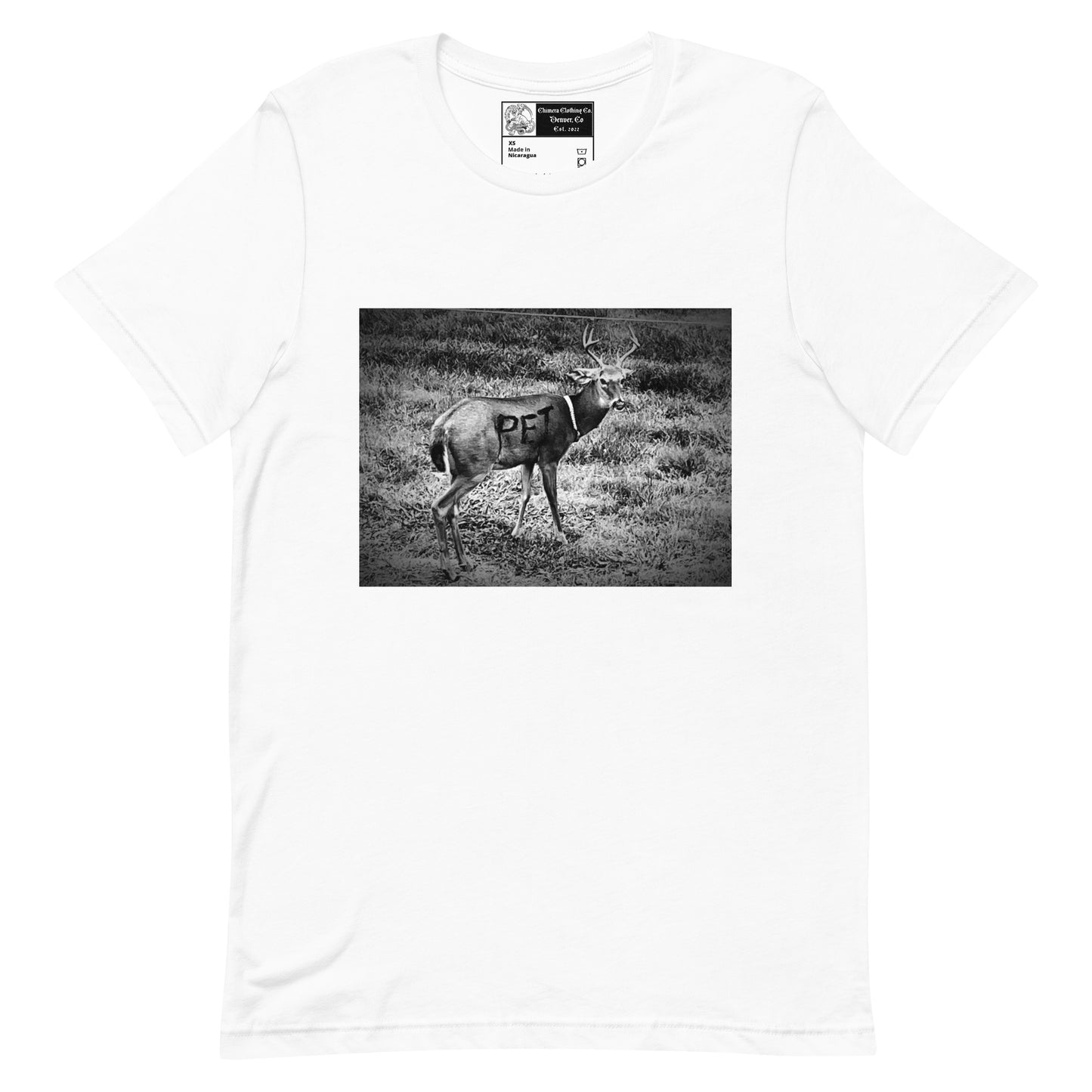 Pet Spraypainted Deer Unisex t-shirt