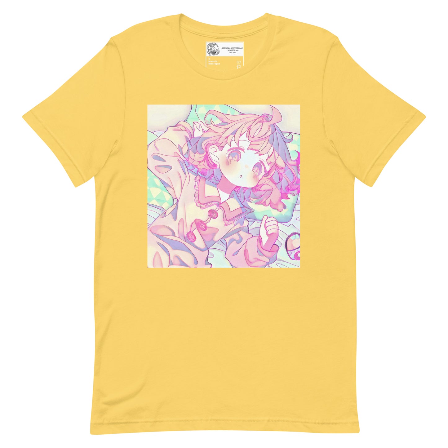 Sleepy Pastel Anime Girl Unisex t-shirt