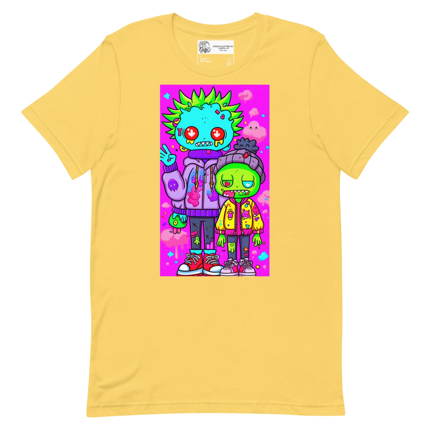 Neon Zombie Alien Bros. Unisex t-shirt