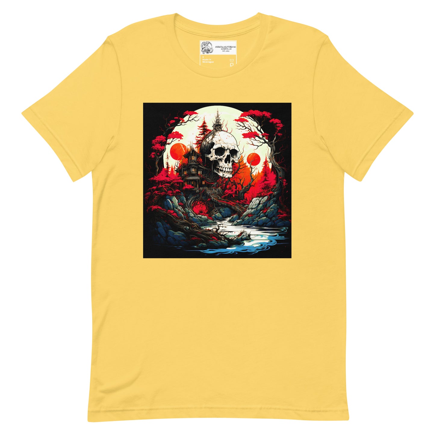 Japanese Skull Fortress unisex t-shirt