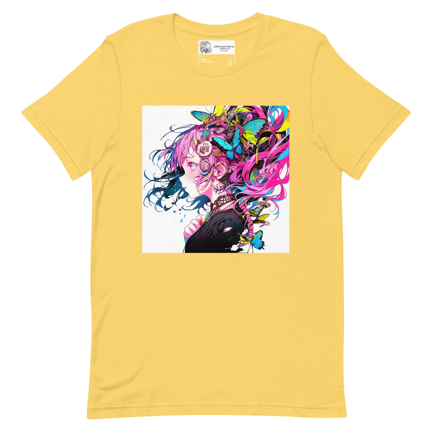 Anime Butterfly Girl #1 Unisex t-shirt