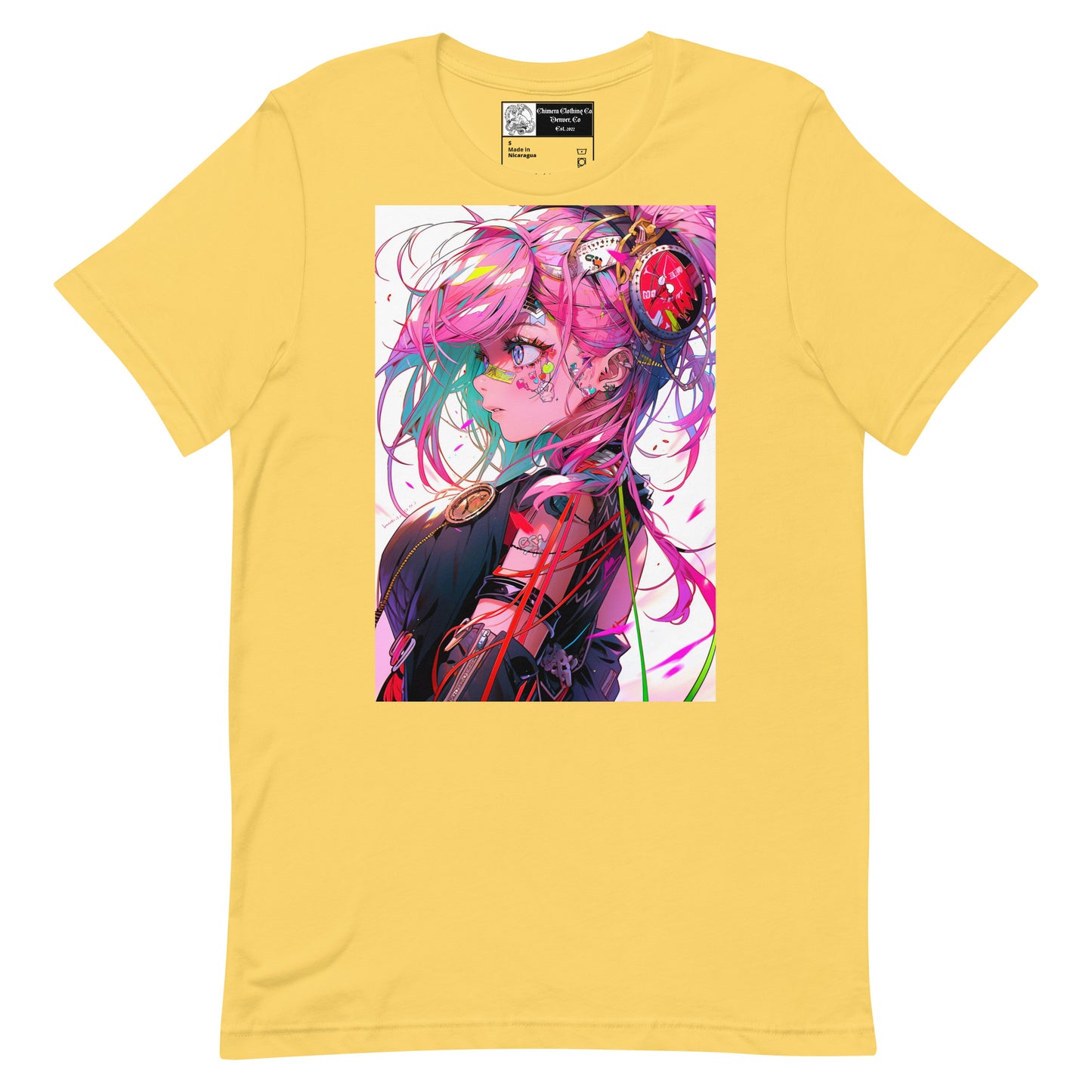 Pink Anime Girl #1 Unisex t-shirt